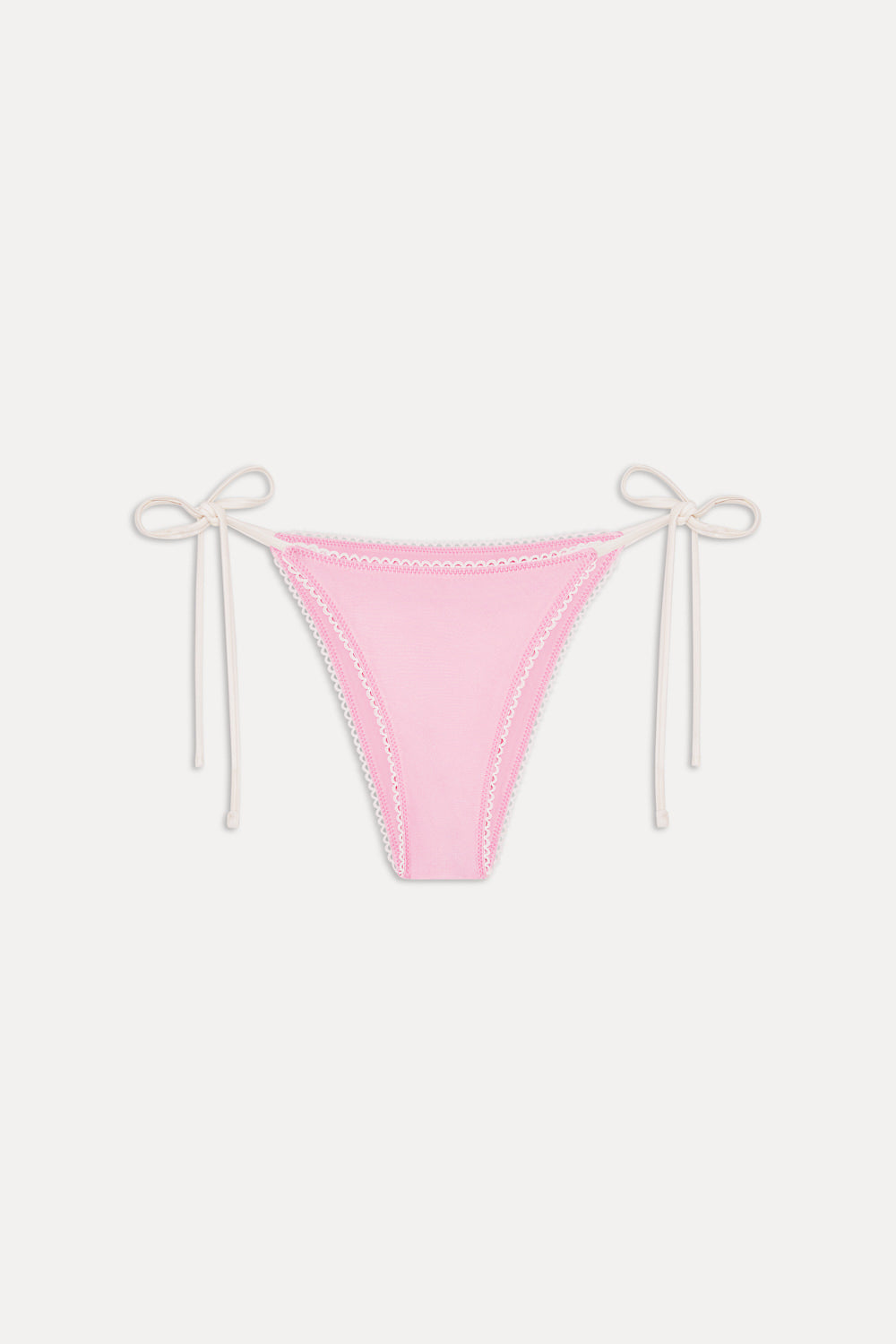 Mackenzie Satin Cheeky Bikini Bottom  Pink Shine