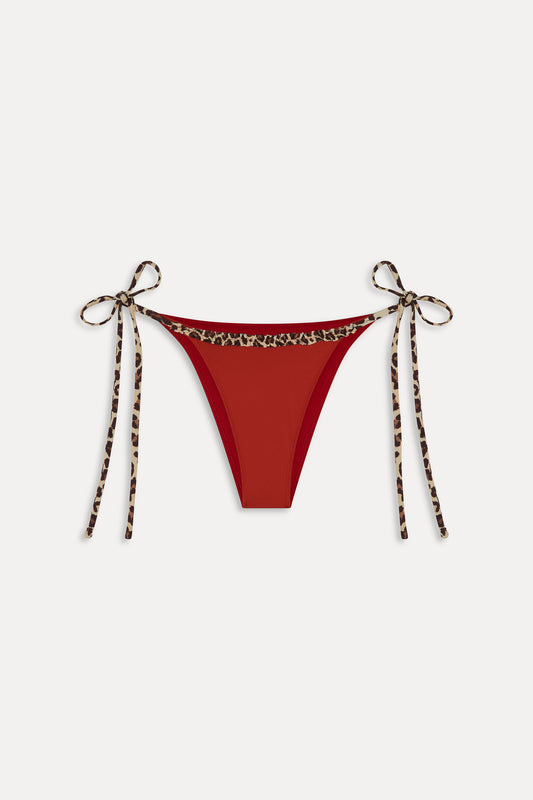 Mackenzie Ruffle Cheeky Bikini Bottom - Valentine by Frankies Bikinis 