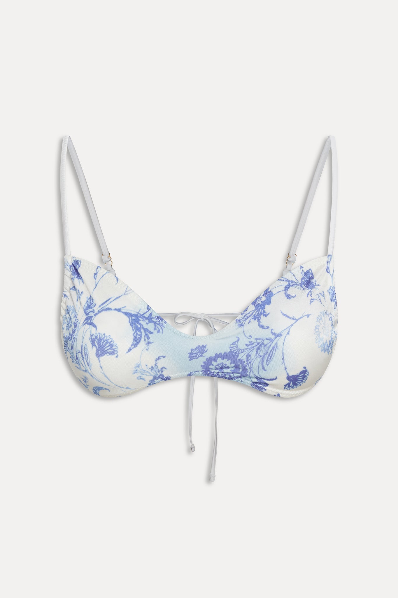 Magnolia Satin Skimpy Bikini Top  Fleur de Bleu