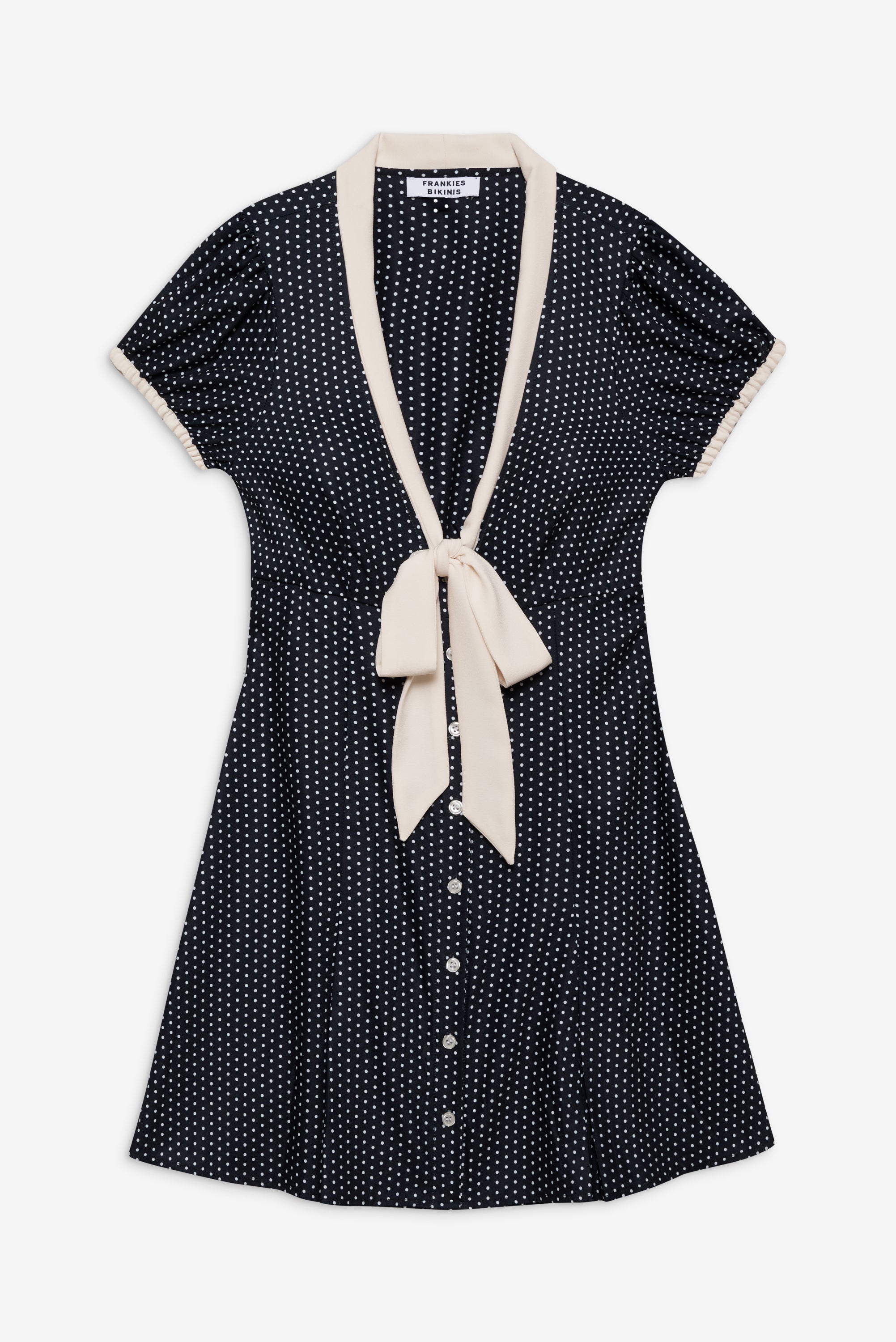 manhattan button up mini dress Short Sleeve Button Down Shirt Mini Dress - SMALL / NATURAL