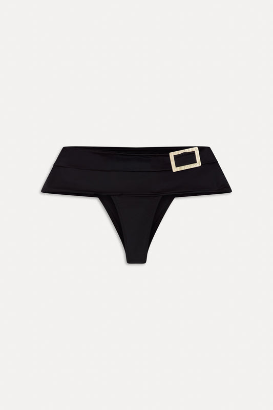 BELLA HADID Maverick Micro Swim Skirt Black by Frankies Bikinis 