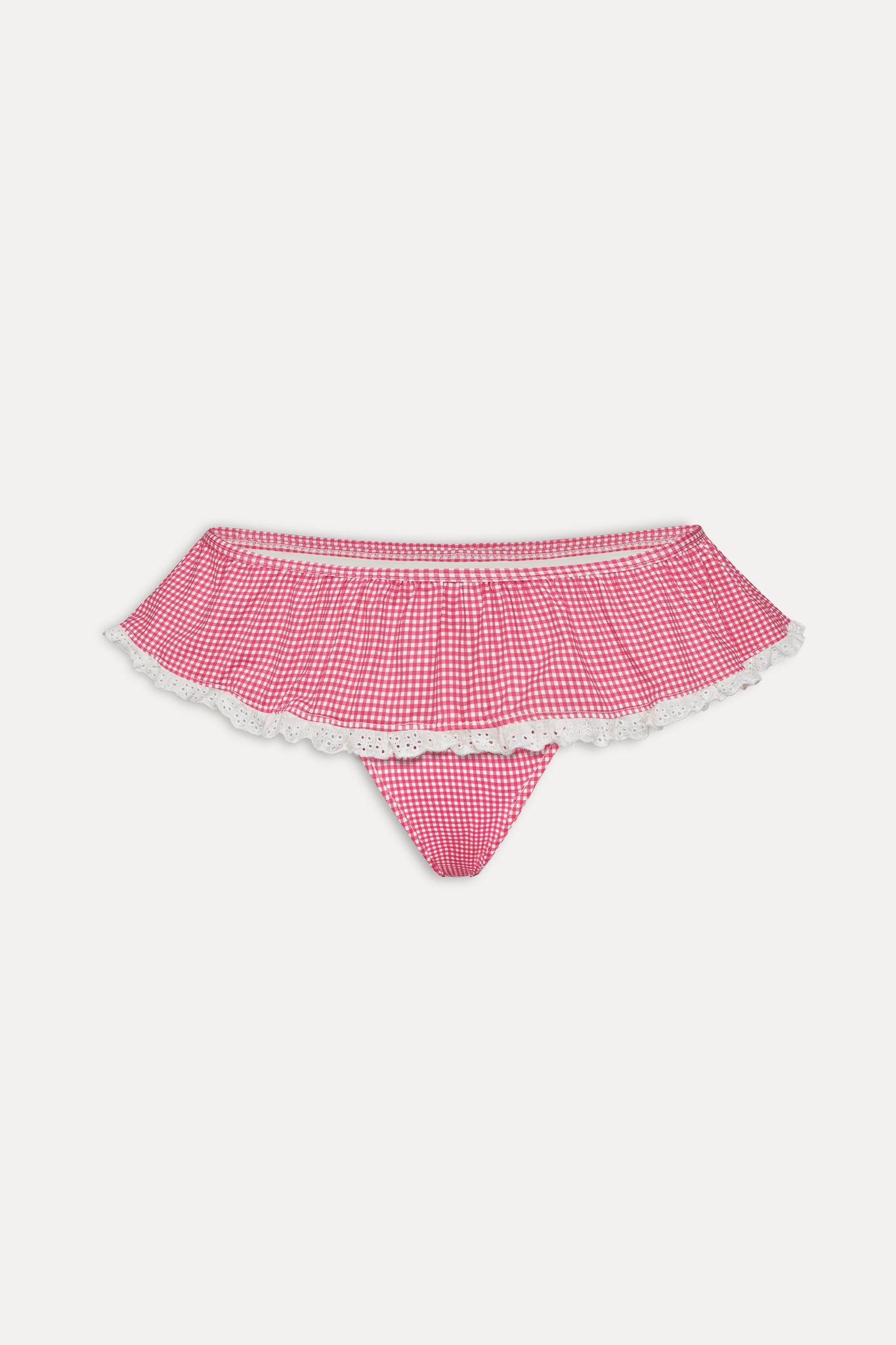 Mercer Swim Skirt  Ladybug Gingham