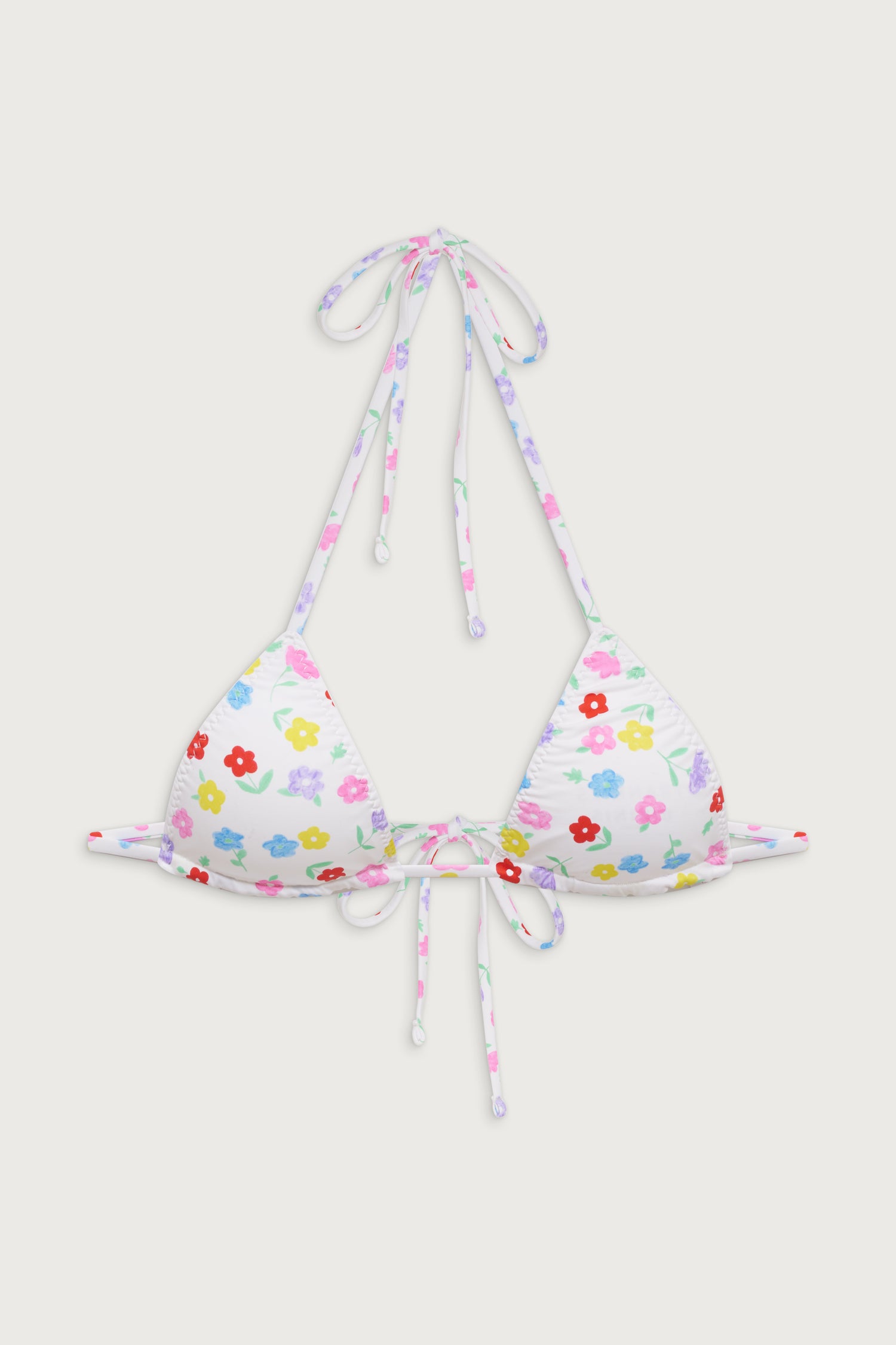 Mikayla Micro Triangle Bikini Top  Dune Daisy