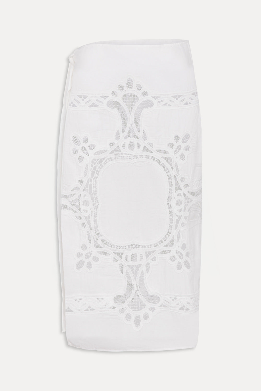 Monaco Cotton Sarong  Optic White