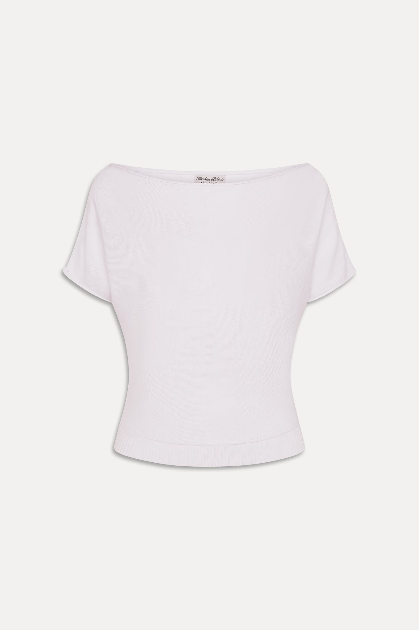 Montecito Boat Neck Knit Shirt  White