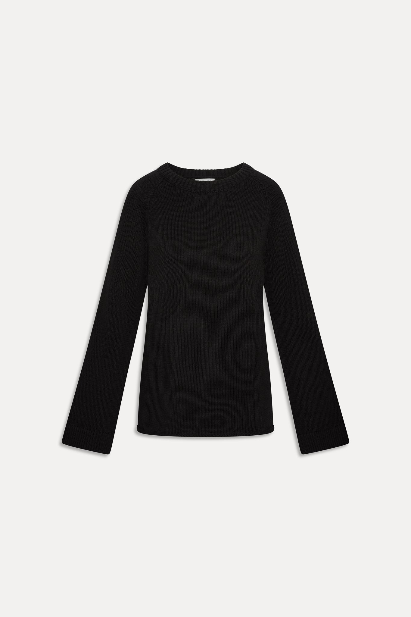 Morning Pages Cotton Oversized Sweater  Black