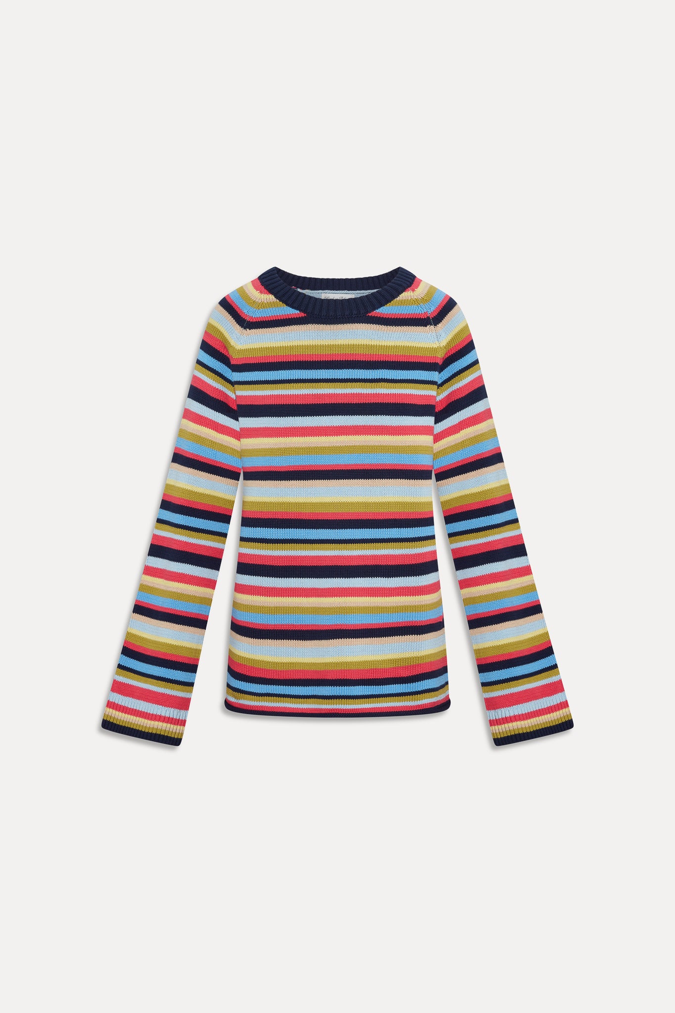 Morning Pages Cotton Oversized Sweater  Retro Rainbow