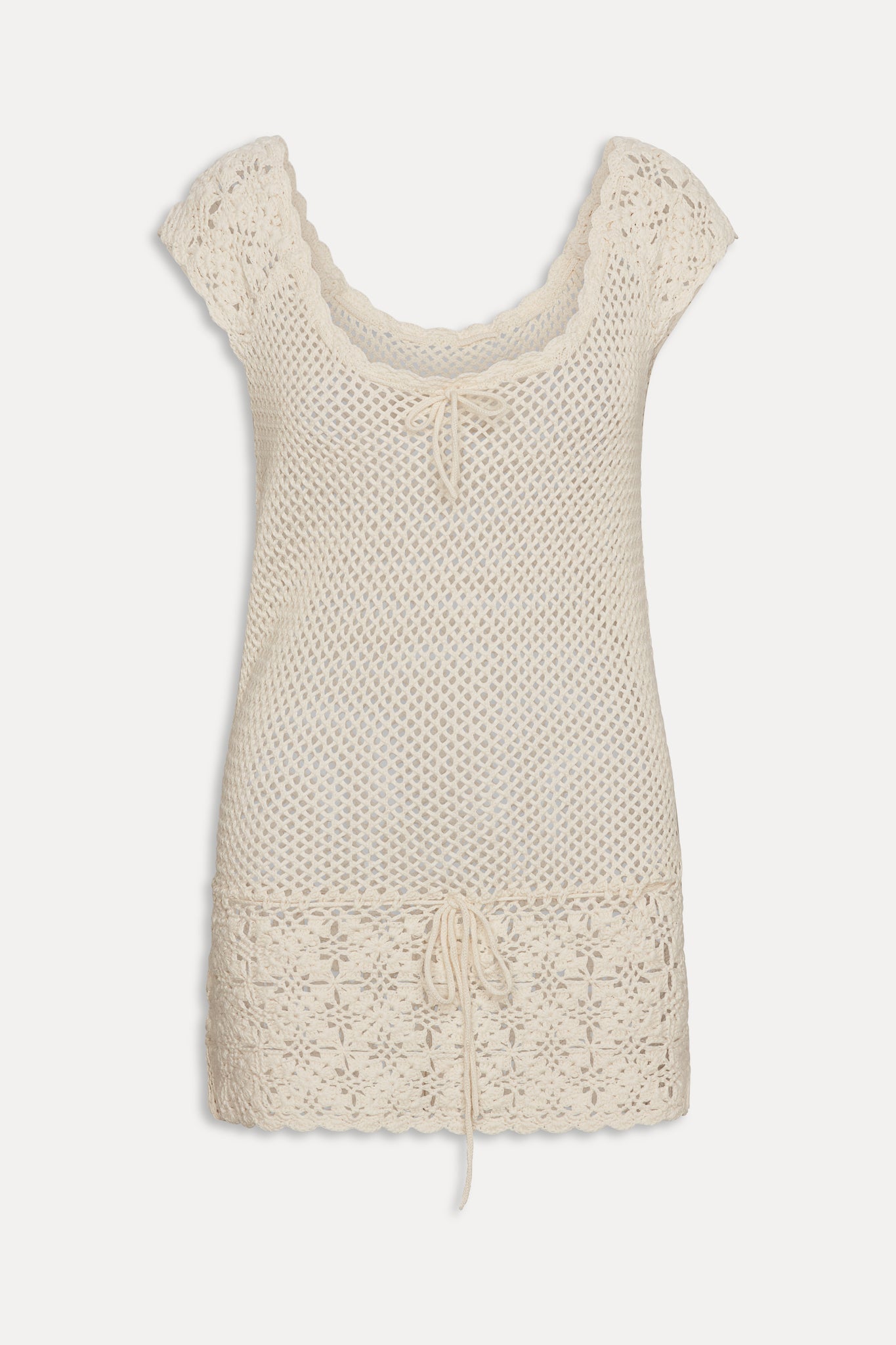 Moss Crochet Mini Dress  Sand Dollar