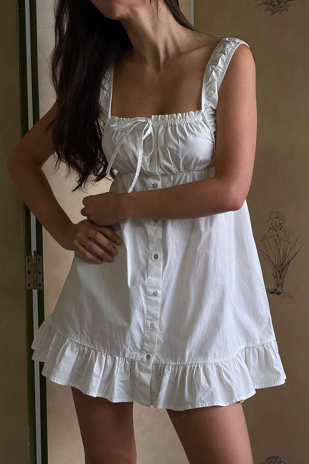 Marilyn Babydoll Dress  White