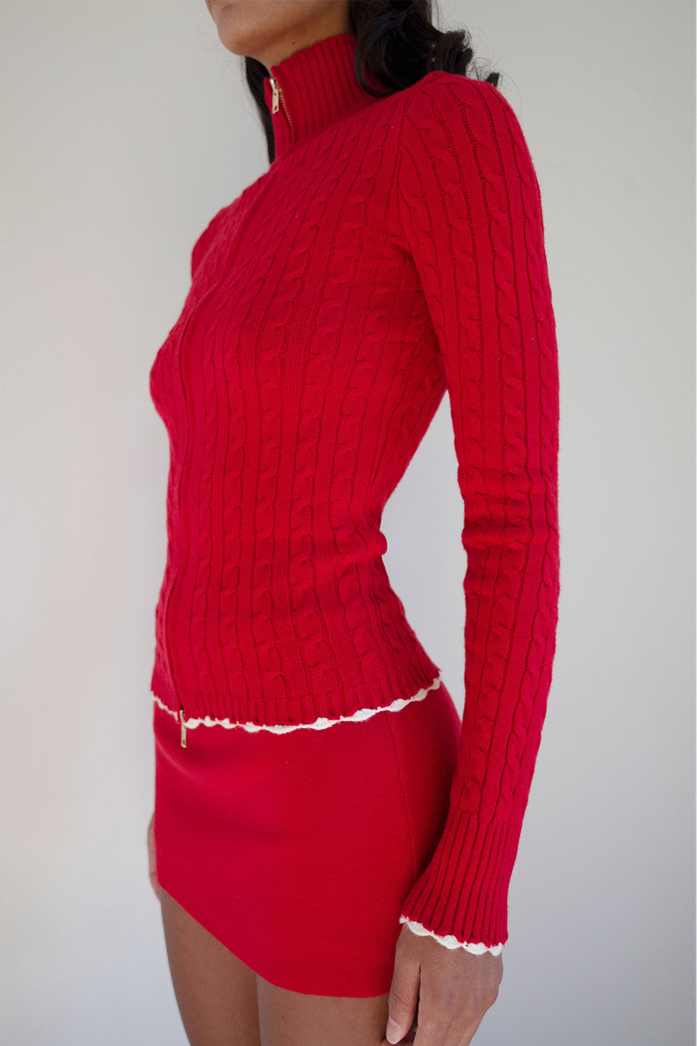 Carter Cable Knit Sweater  Heartstrings