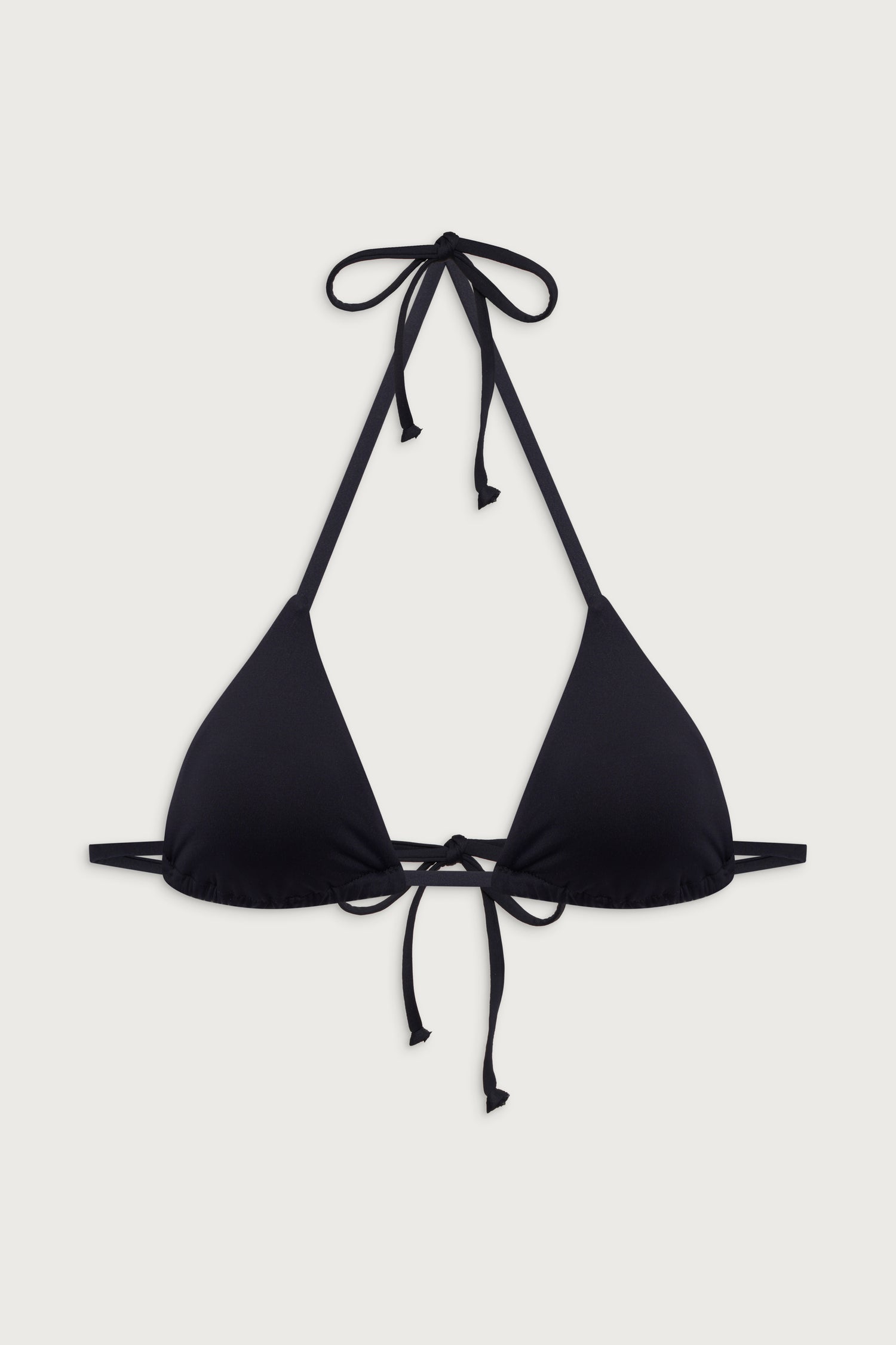 Women’s Triangle Bikini Swimsuit Top - Black