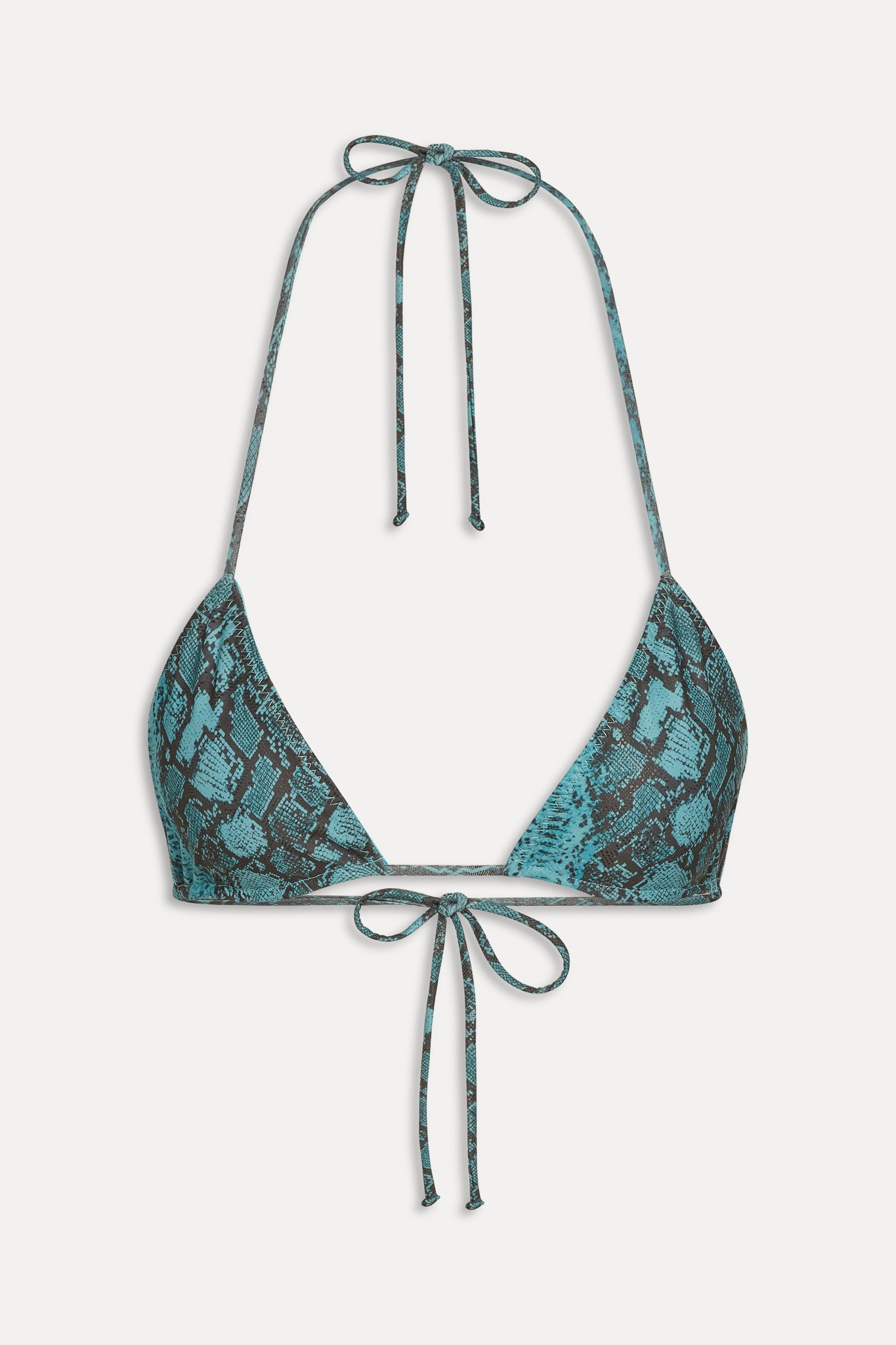 x KHY Nick Foil Triangle Bikini Top  Cobra