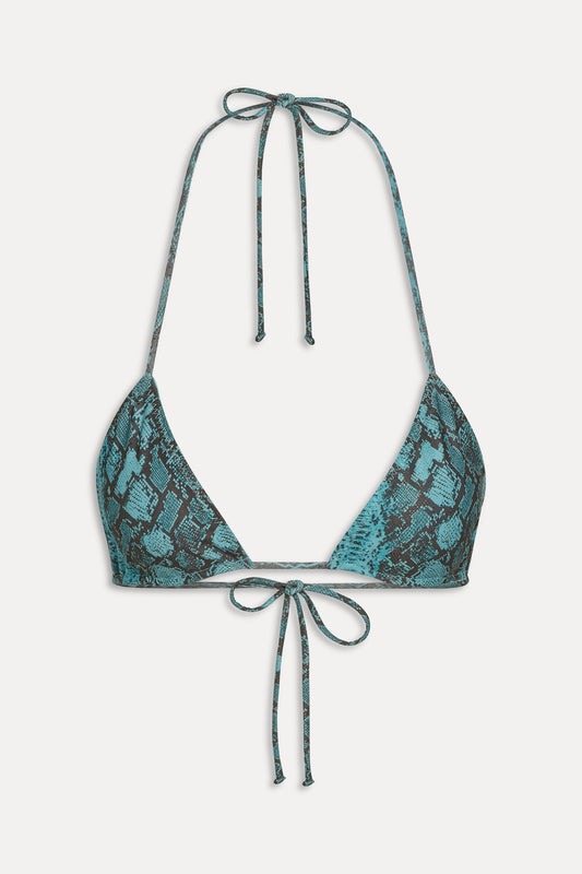 x KHY Nick Foil Triangle Bikini Top - Cobra by Frankies Bikinis 
