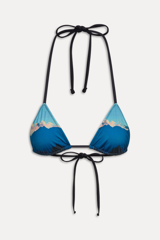 x KHY Nick String Triangle Bikini Top - Malibu Sunset by Frankies Bikinis 