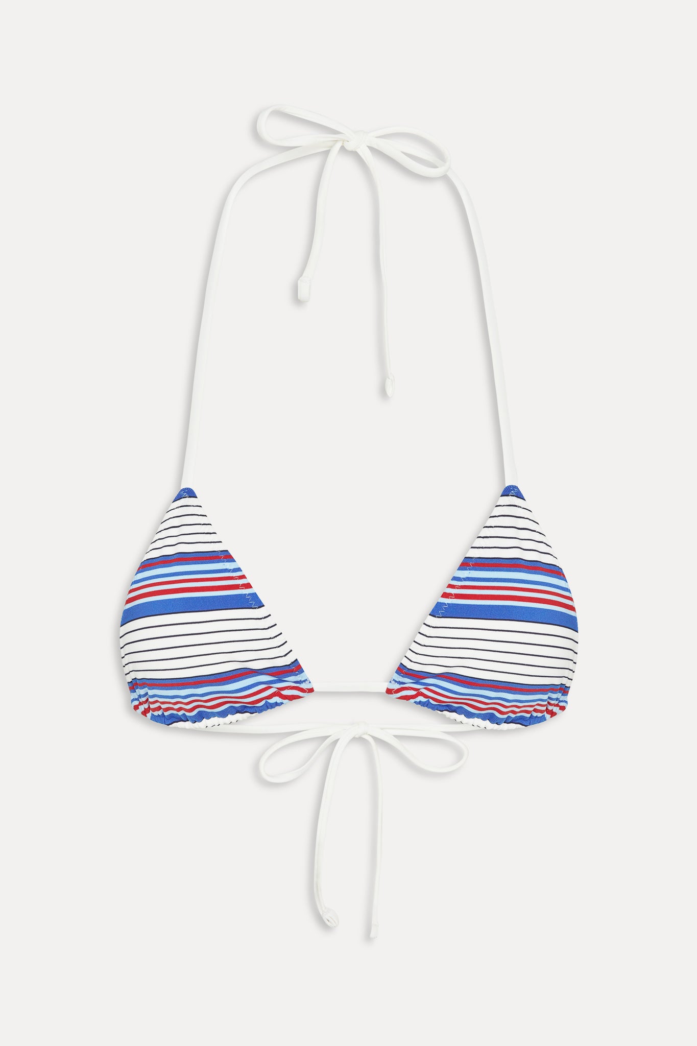 Nick Striped Triangle Bikini Top  St. Tropez Stripe
