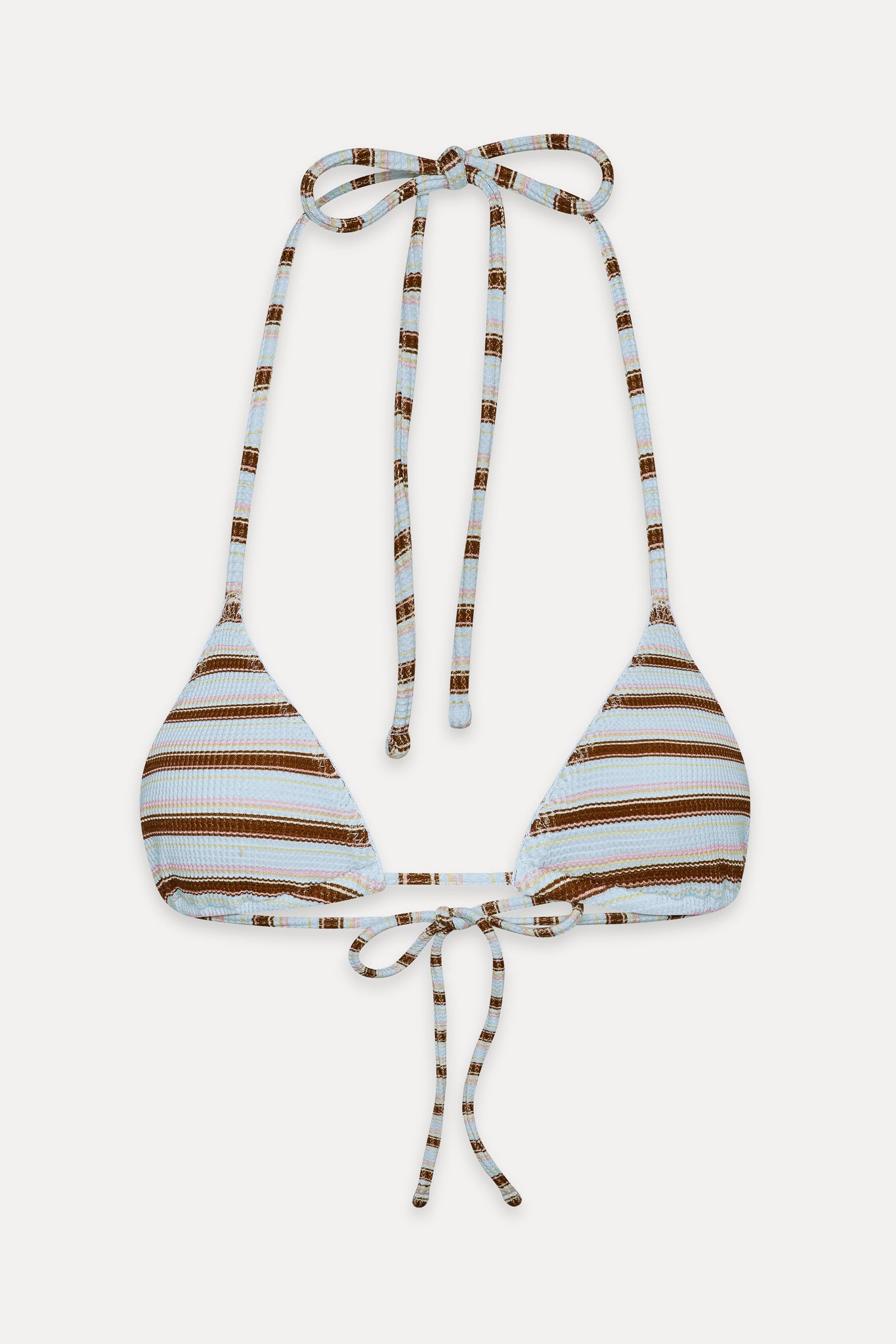 Nick Triangle Striped Bikini Top  Verona Stripe