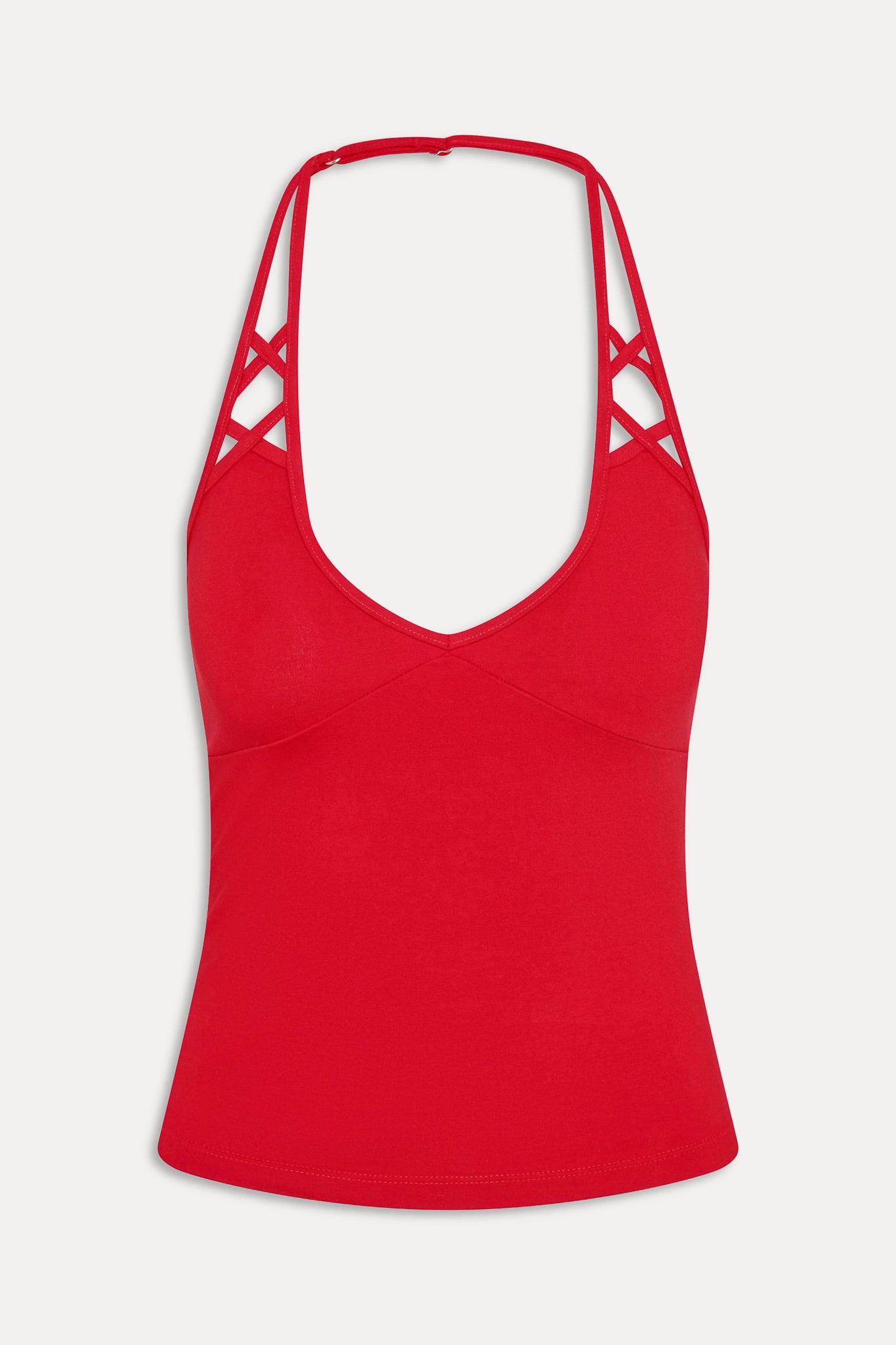 x JENNIE Nora Cotton Halter Top - Roses