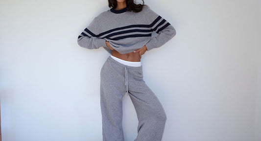 kip and wesley knit pants rain cloud by Frankies Bikinis 