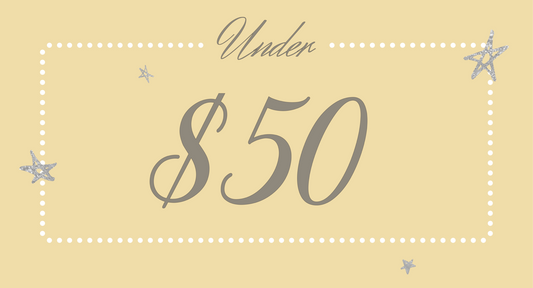 gifts under 50 out now banner by Frankies Bikinis 