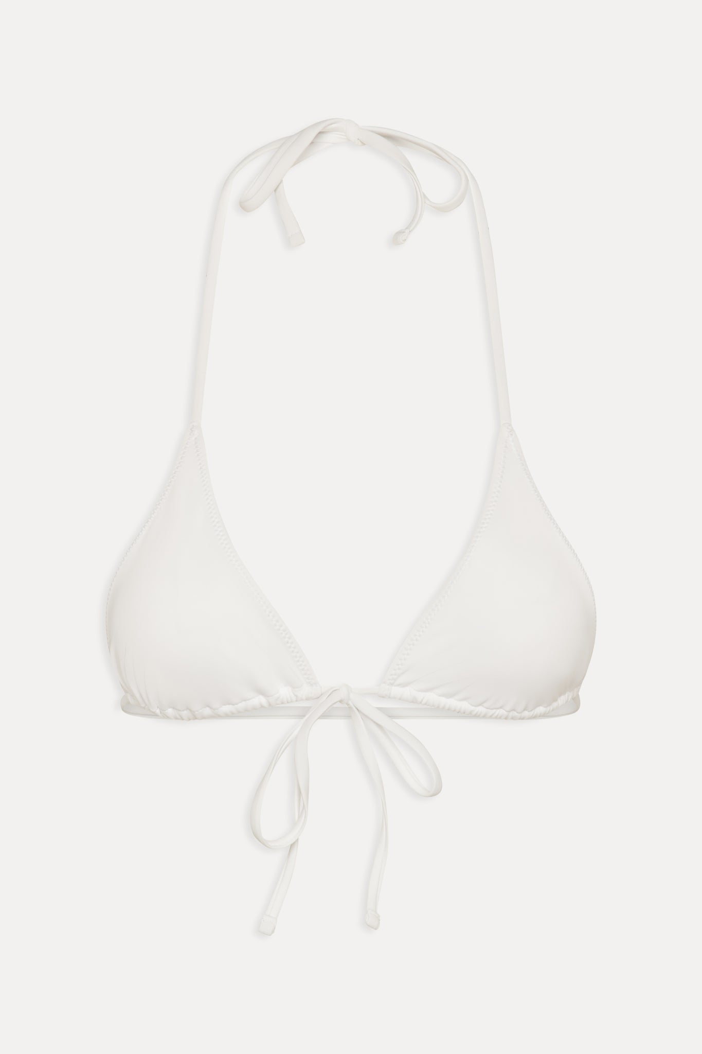 Paradise Halter Bikini Top  Optic White