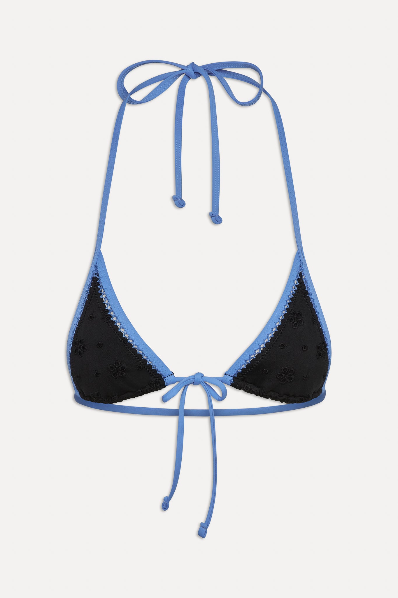 Paradise Eyelet Halter Bikini Top  Eclipse