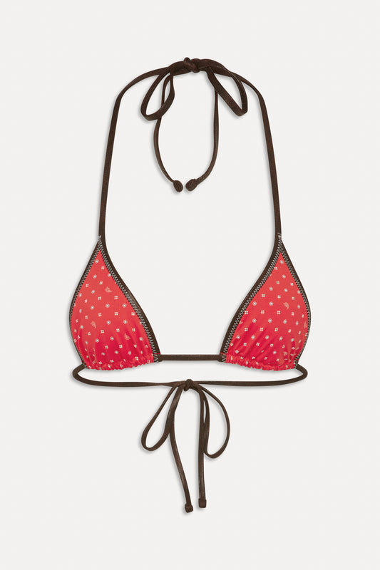 BELLA HADID Paradise Halter Bikini Top Lovebug by Frankies Bikinis 