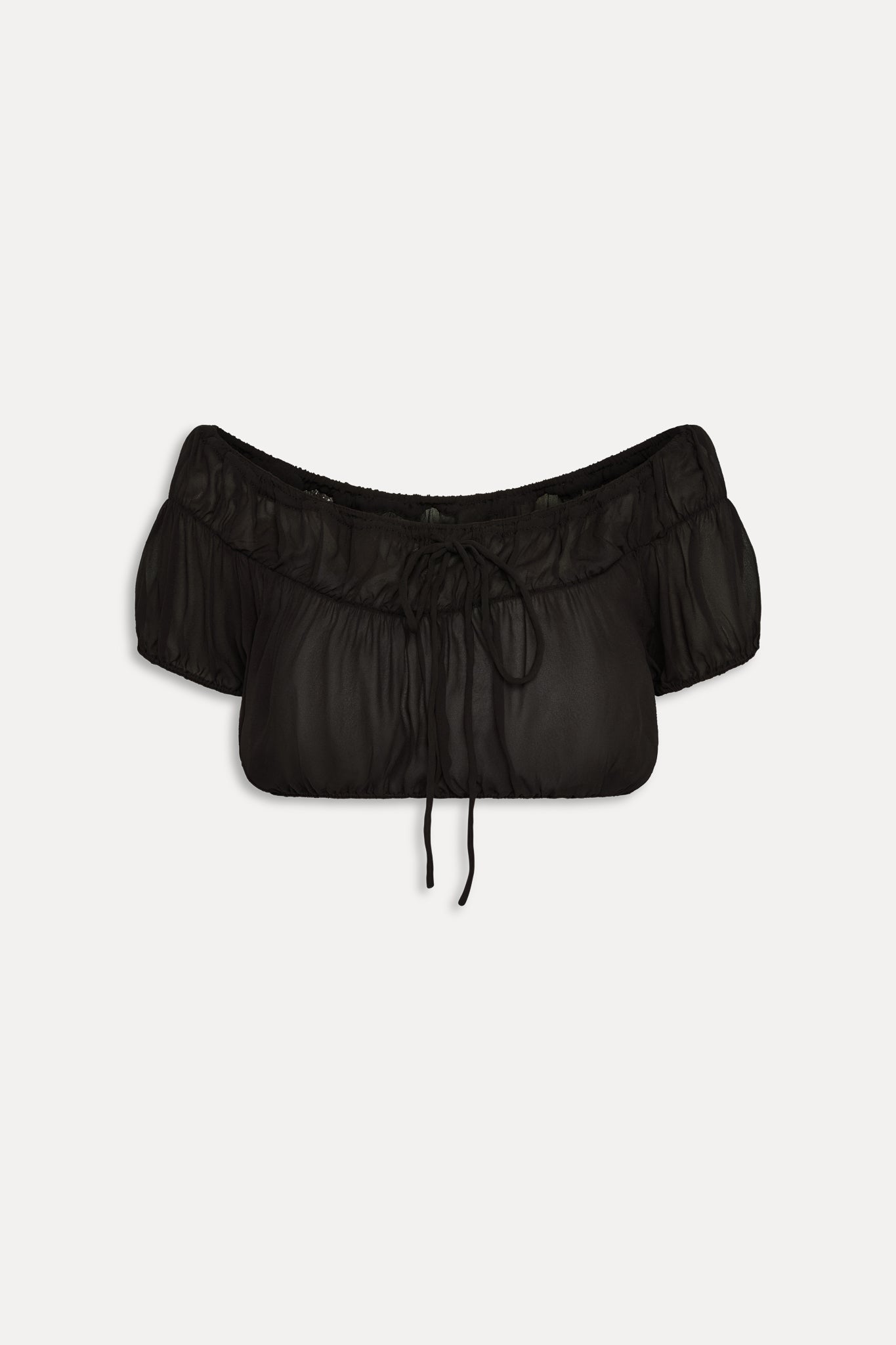 Paulina Cropped Blouse  Black