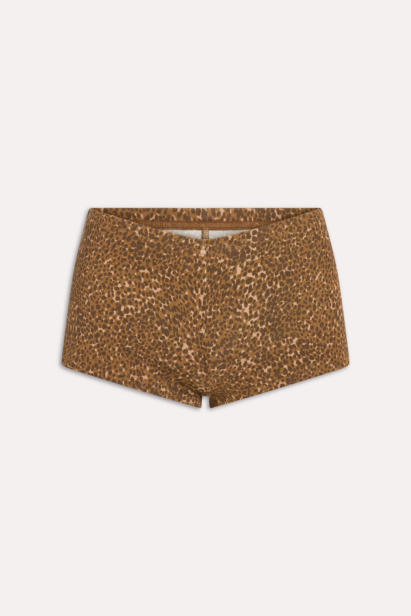 Paulina Cotton Booty Shorts  Vintage Cheetah