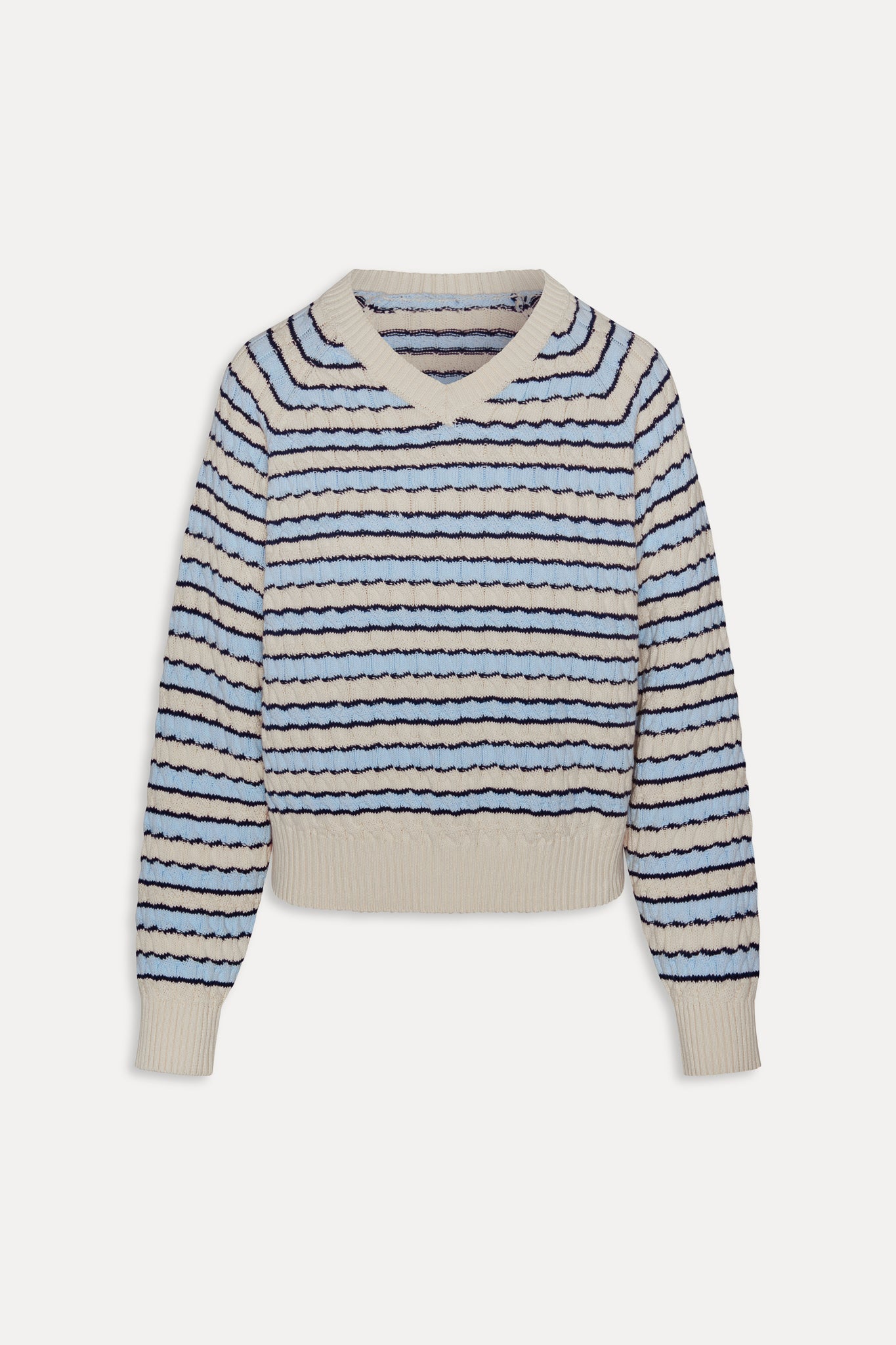 Piper Cotton Knit Sweater  Lighthouse