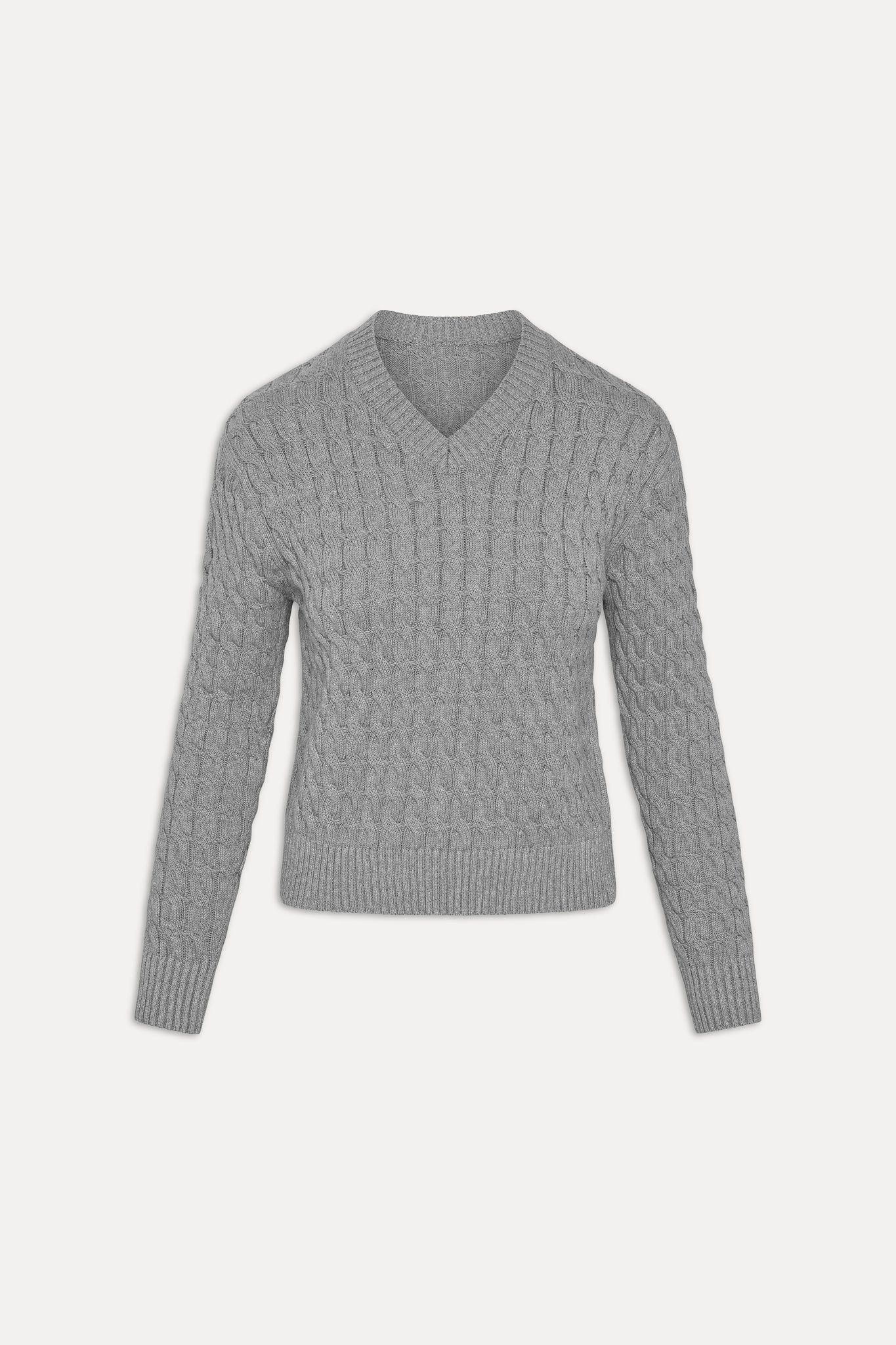 Prince Cable Knit Sweater  Cloud Cover