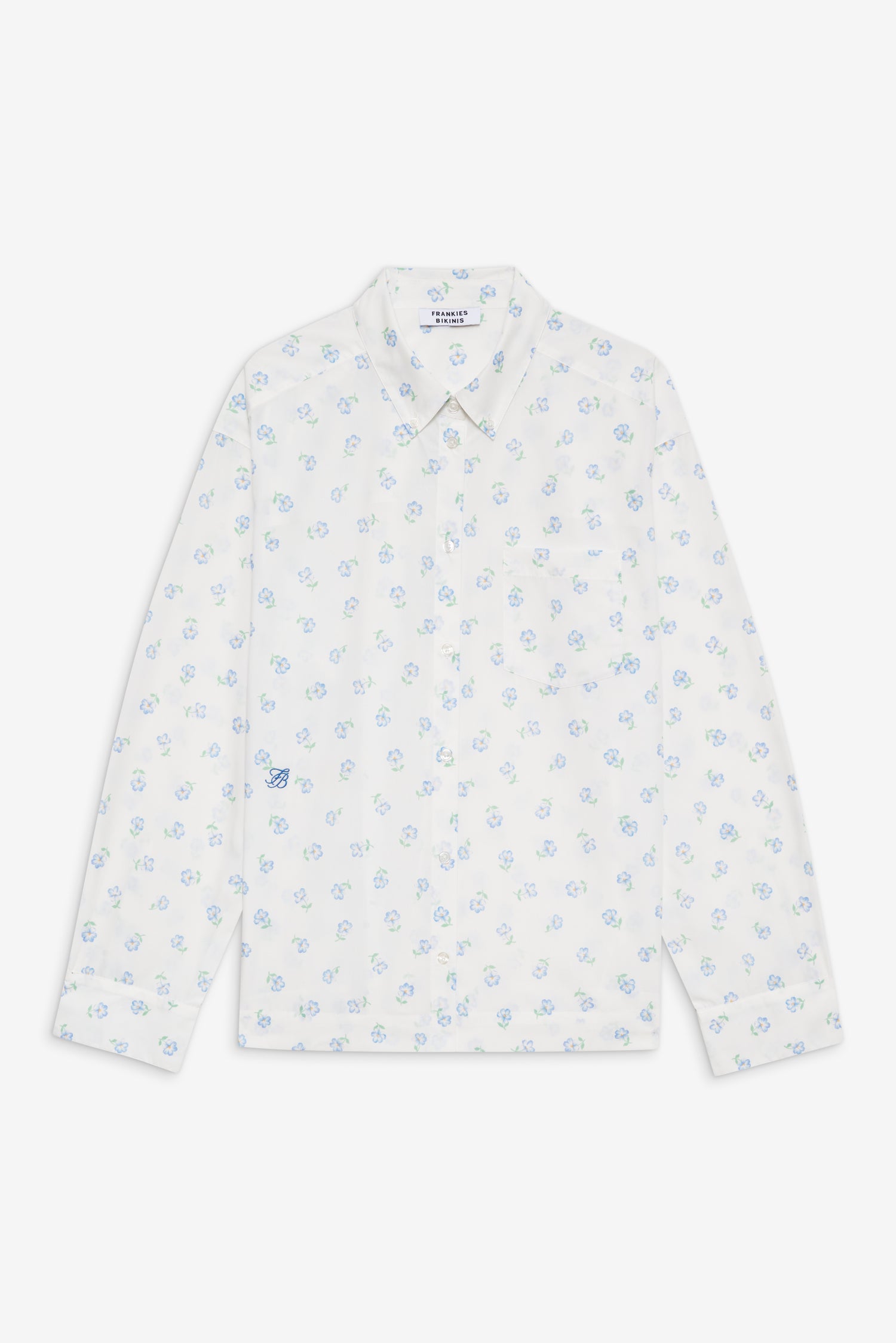 Ralph Long Sleeve Sleep Shirt  Periwinkle