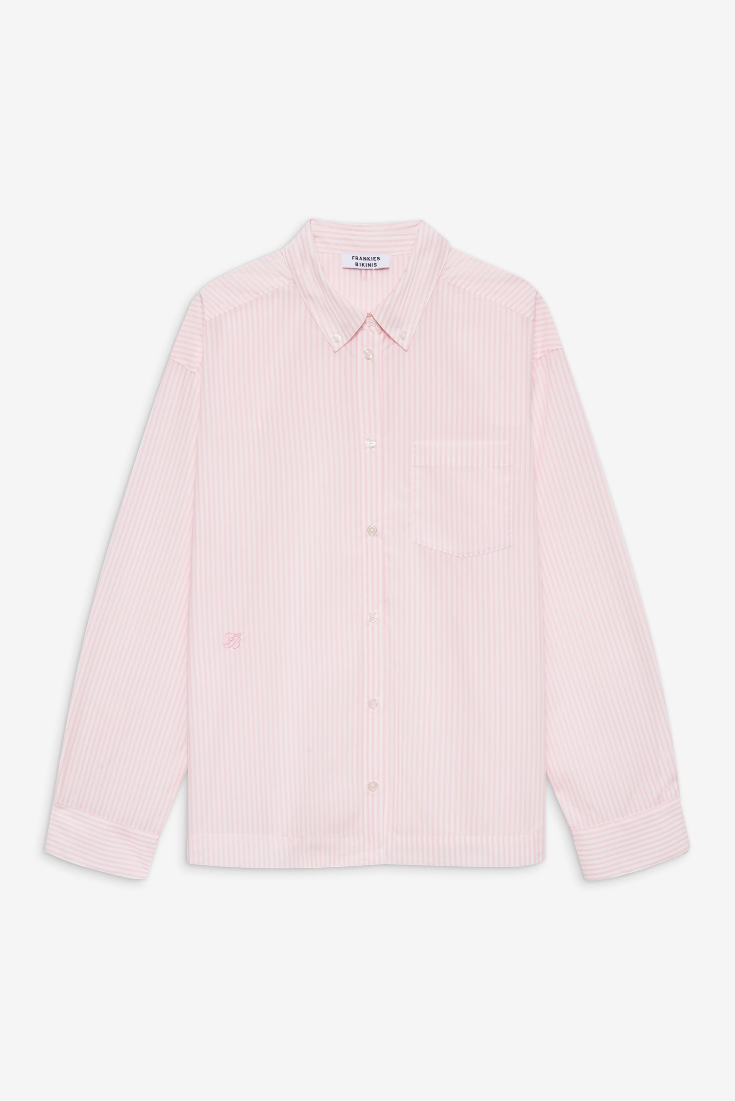 Ralph Long Sleeve Sleep Shirt  Pink Stripe