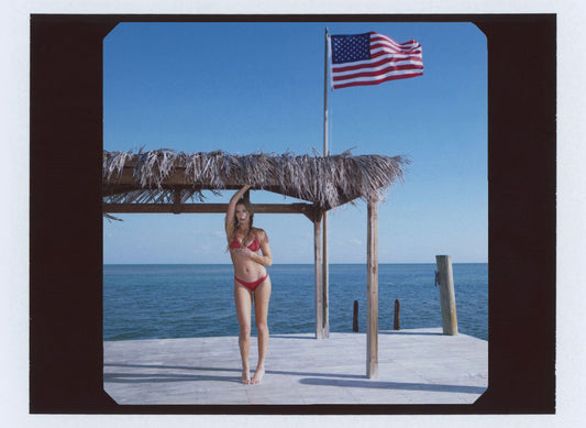 realisation x frankies aura red polka dot print set by Frankies Bikinis 