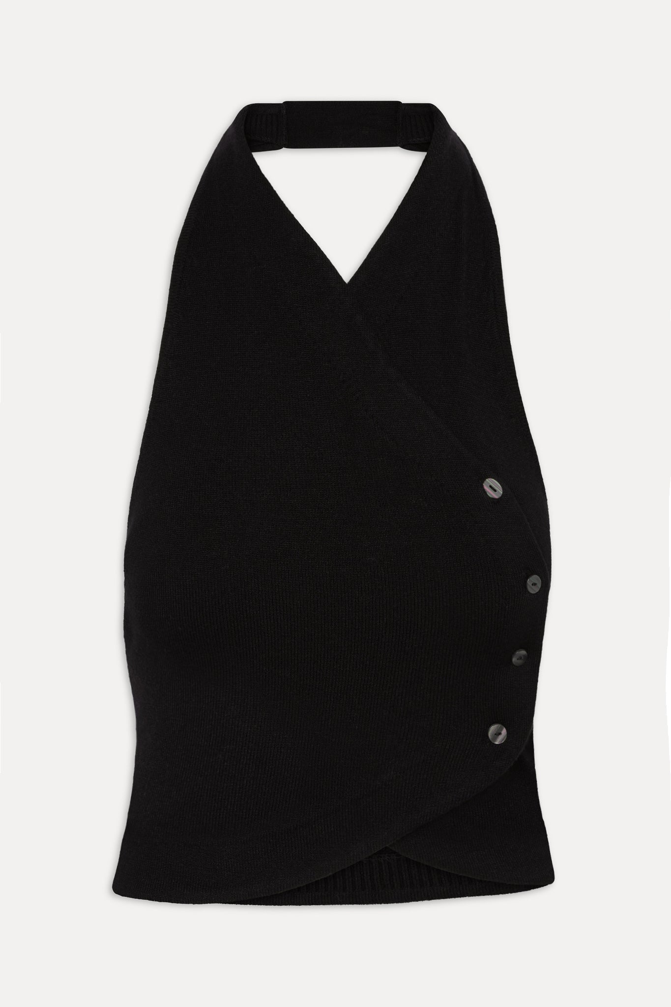 Ryder Knit Halter Top  Black