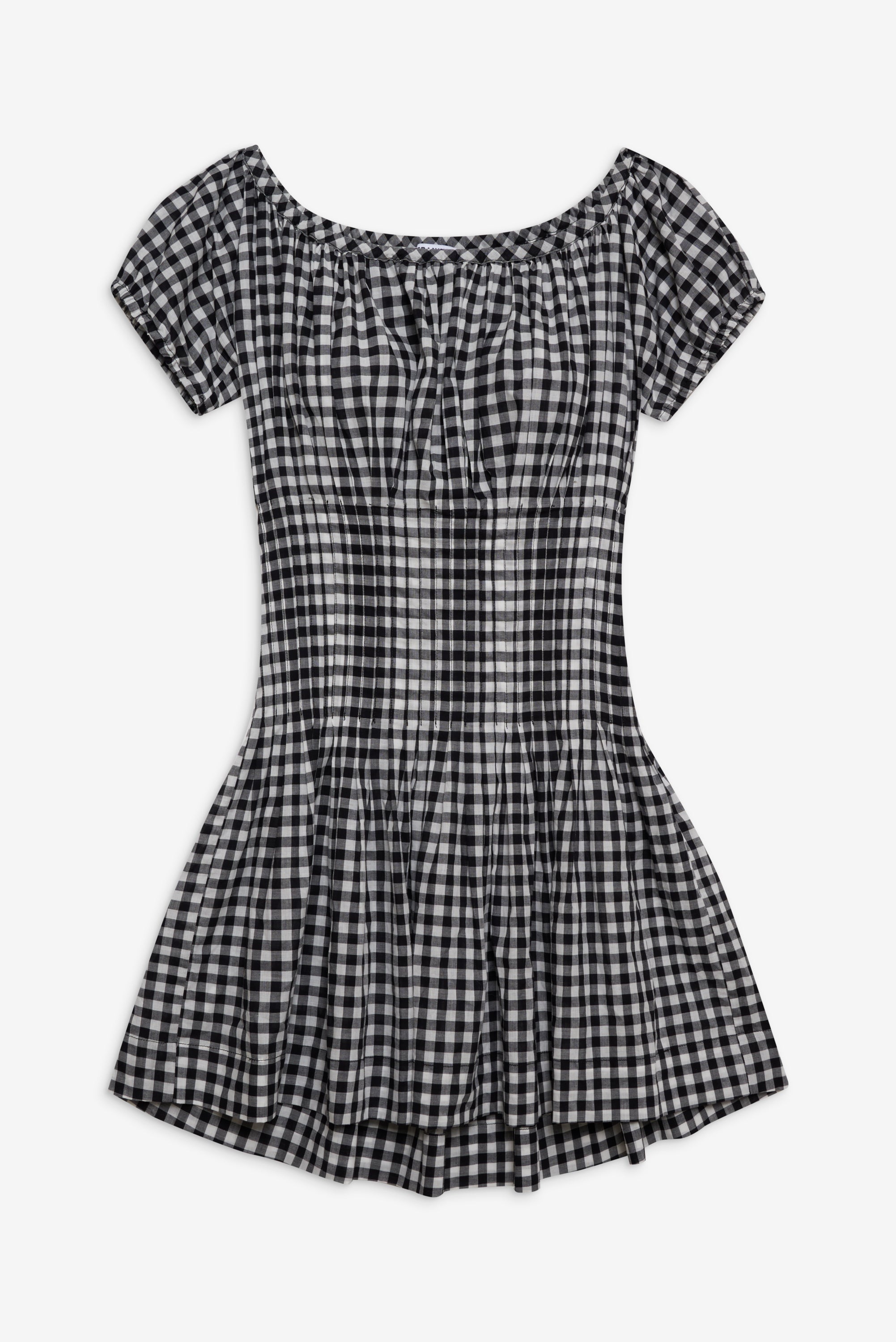 Frankies Bikinis - Sadie Gingham Mini Dress - Black Gingham Frankies Bikinis - Sadie Gingham Mini Dress - Black Gingham