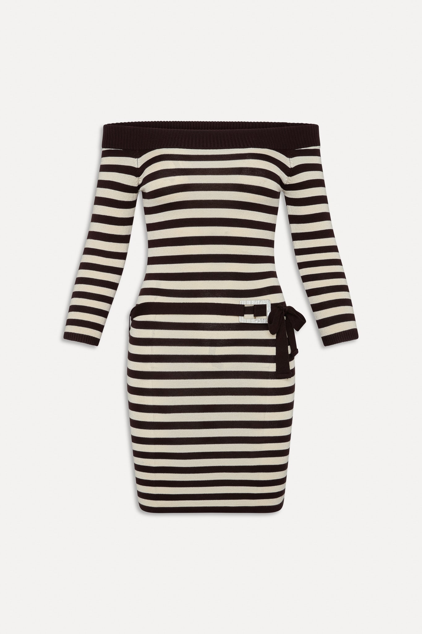 x BELLA HADID Saloon Knit Mini Dress  Cowboy Stripe