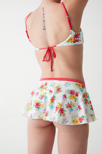 Izabella Swim Skirt Bikini Bottom - Sweet Hibiscus
