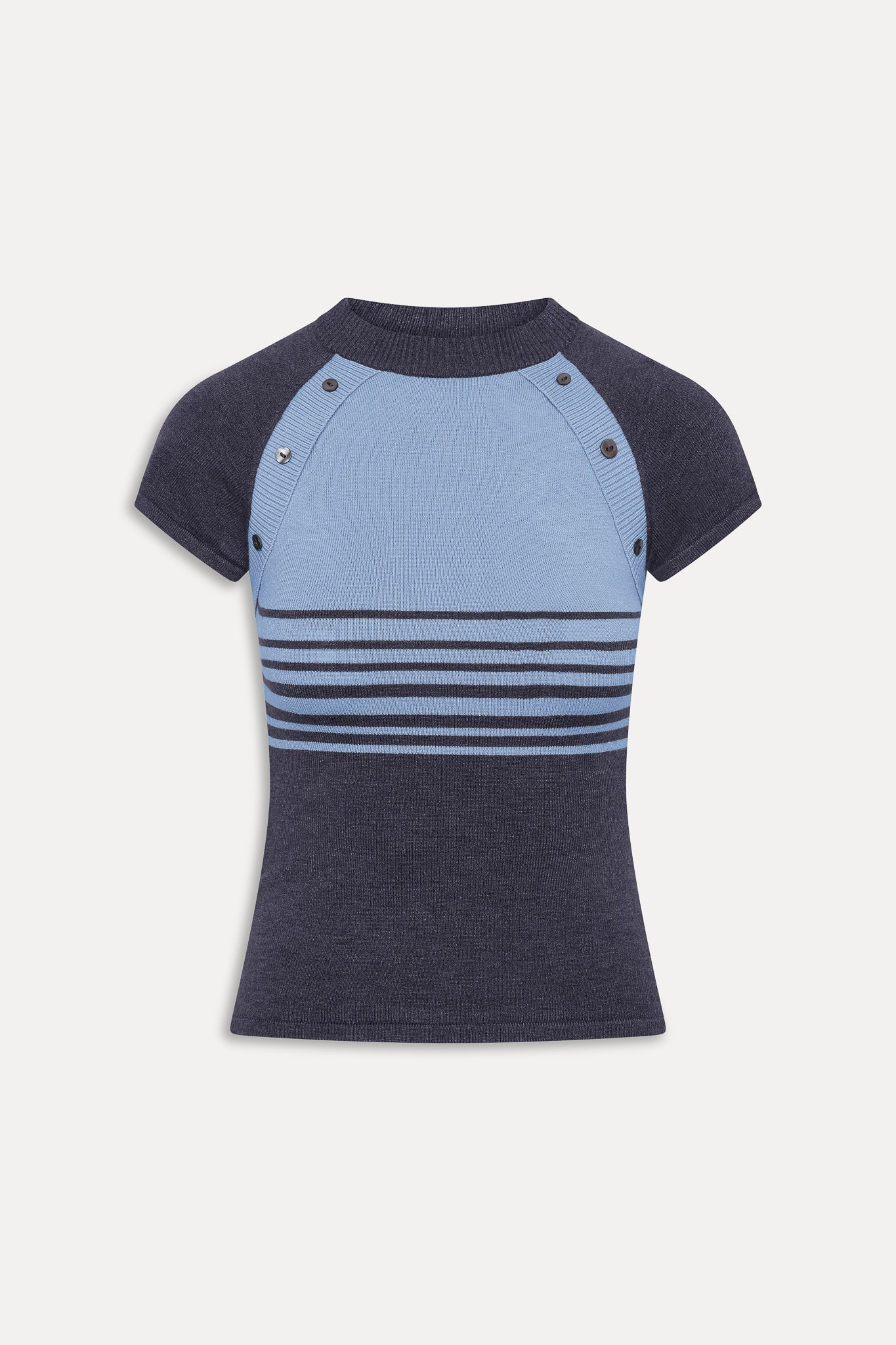 Shore Knit Shirt  Stone Stripe