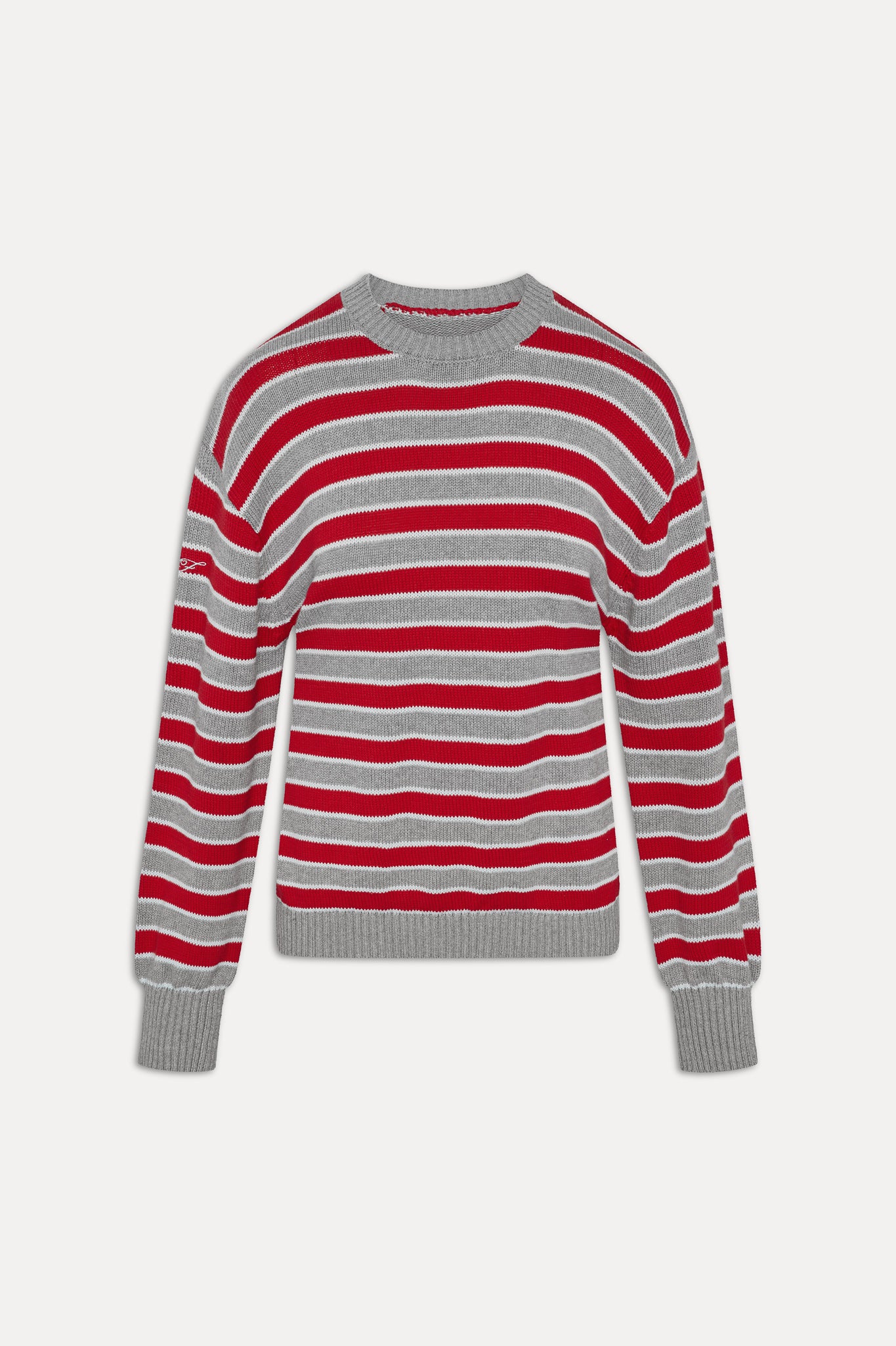 Sloane Oversized Knit Sweater  Cloud Cover Stripe