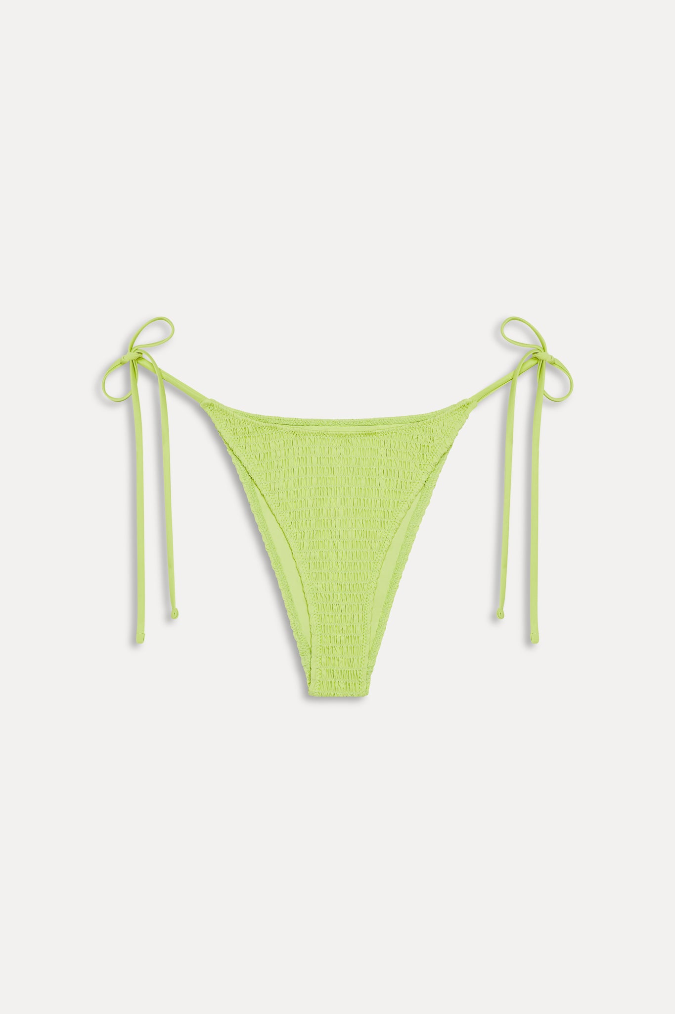 Soleil Smocked Cheeky Bikini Bottom  Sea Glass Green
