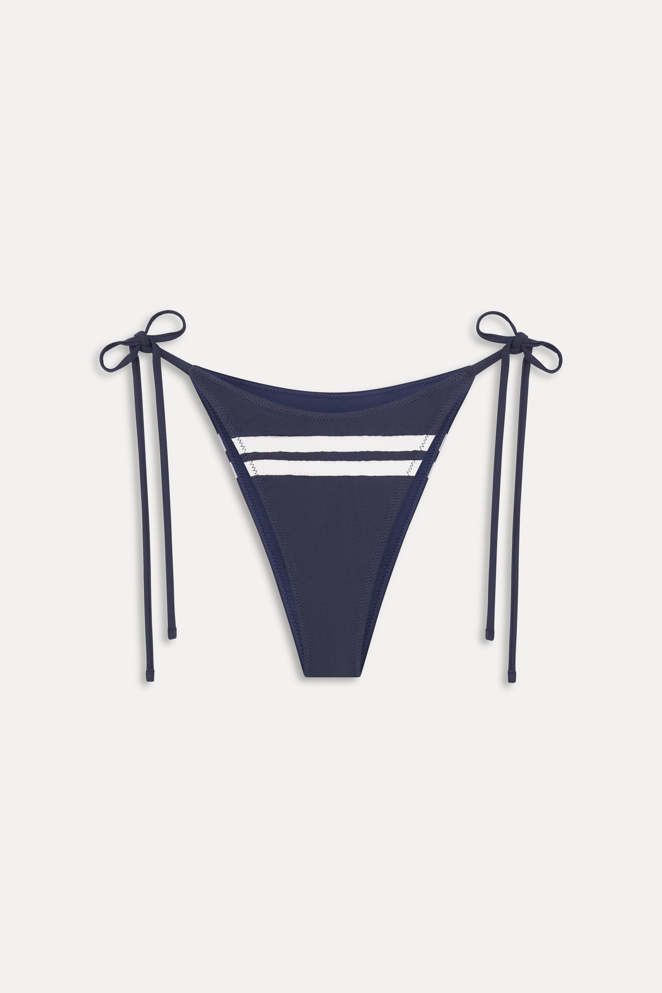 Soleil Cotton String Bikini Bottom  Bleacher Blue