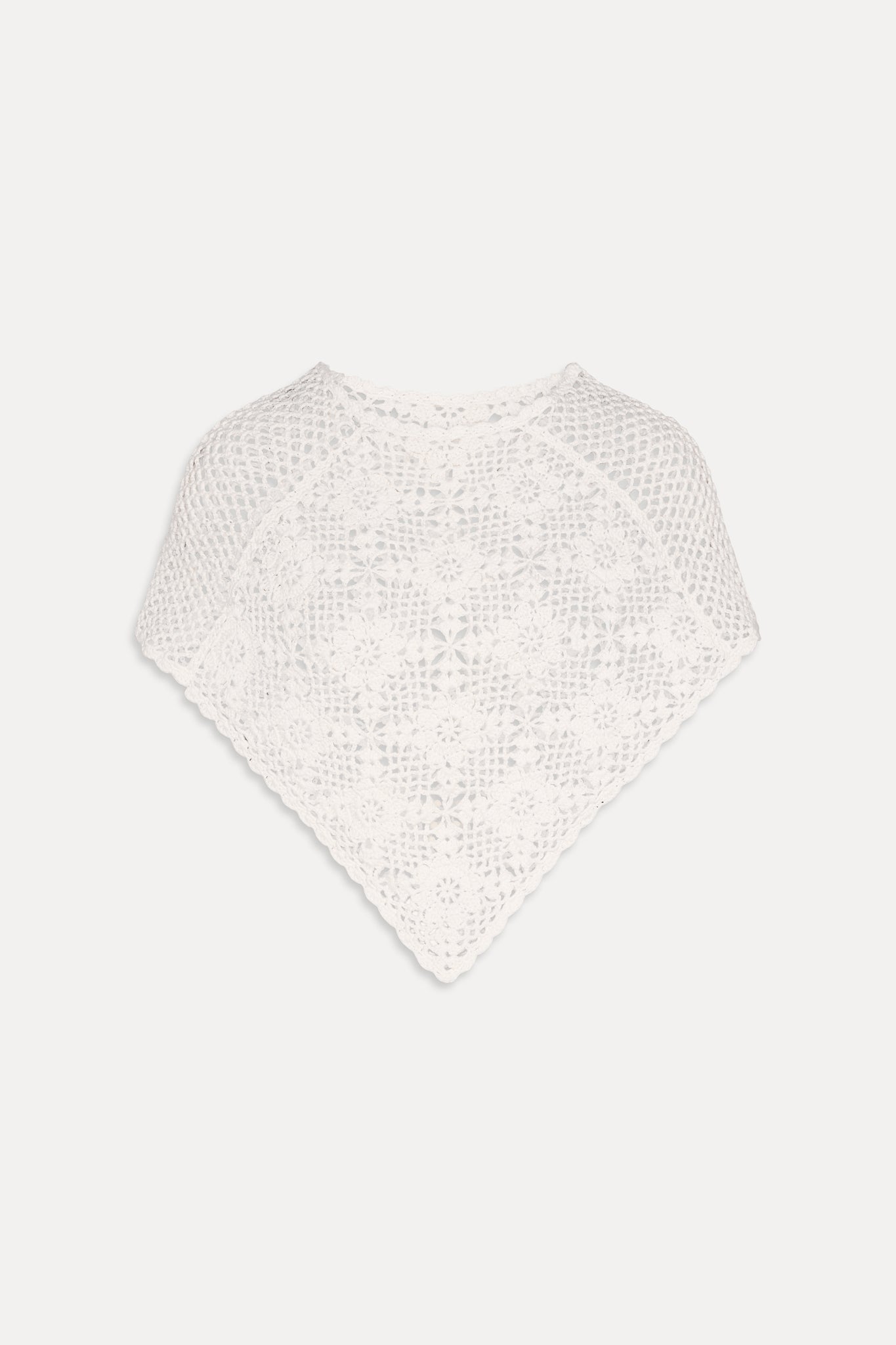 Sophie Crochet Poncho  Soft Sand