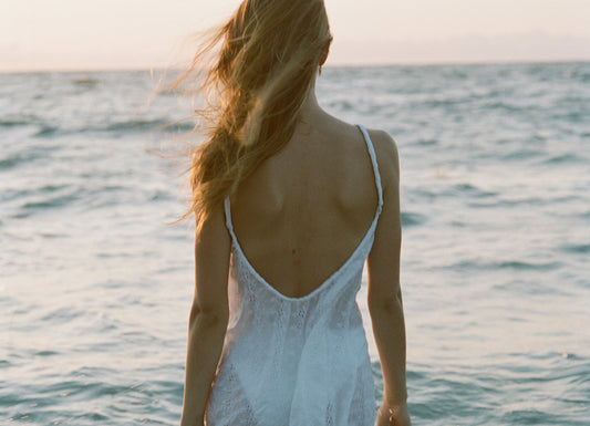 Leoni White Eyelet Mini Dress by Frankies Bikinis 