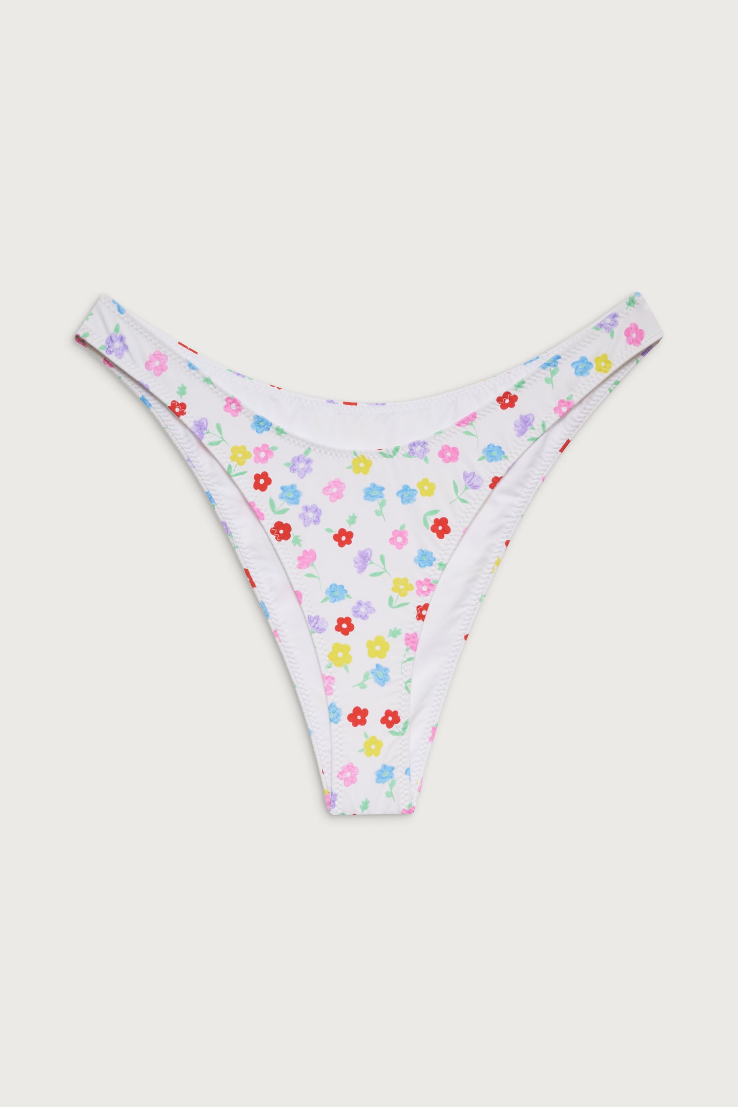 Suki Floral Classic Bikini Bottom  Dune Daisy