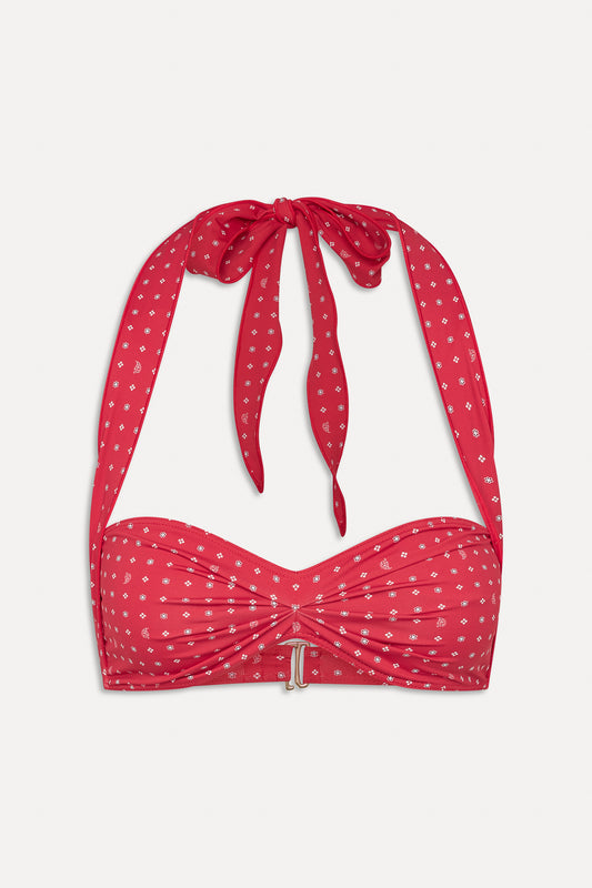 BELLA HADID Sunday Halter Bikini Top Lovebug by Frankies Bikinis 