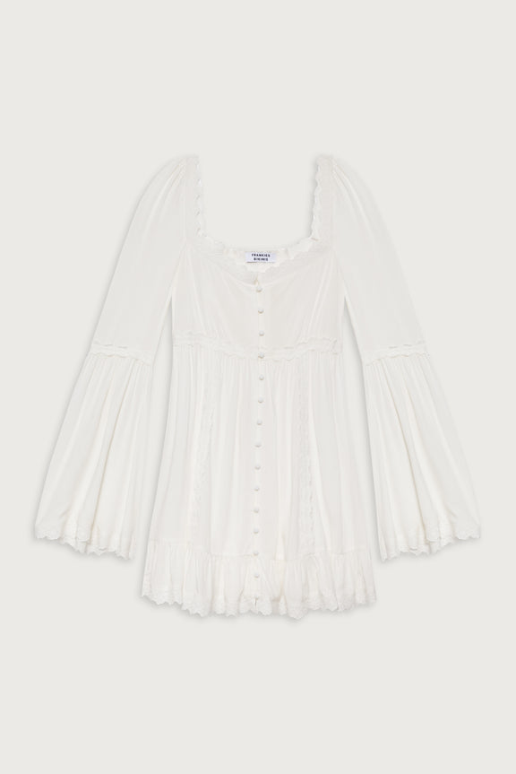 Black Short-sleeved T-shirt Dress With A White Sunflower Print main image 1
