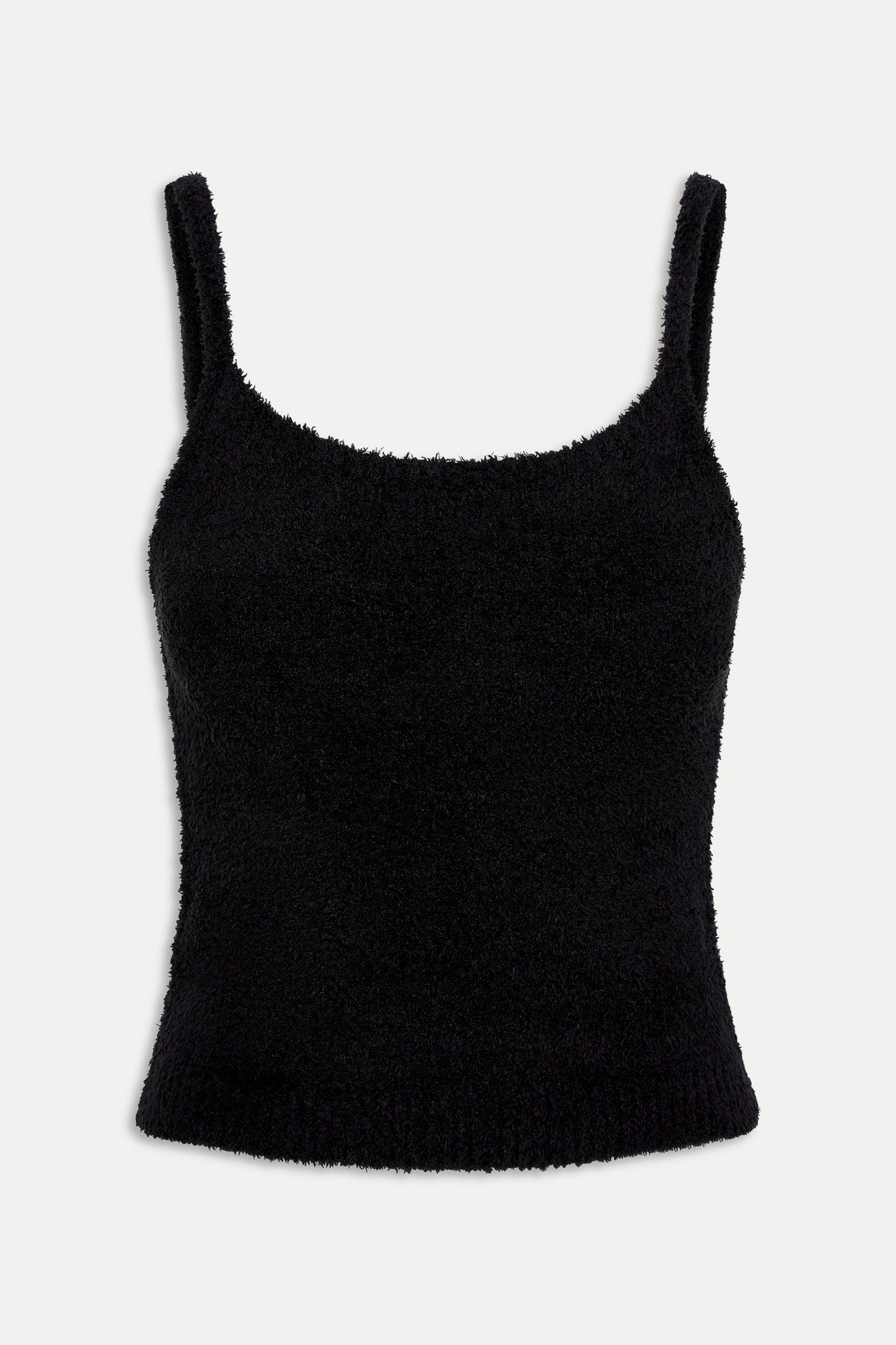x Barefoot Dreams Sunrise Knit Tank Top  Black
