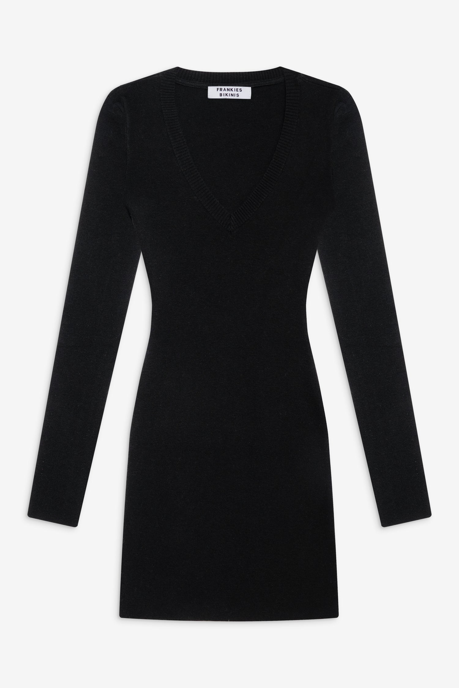 Sweetheart Knit Dress  Black