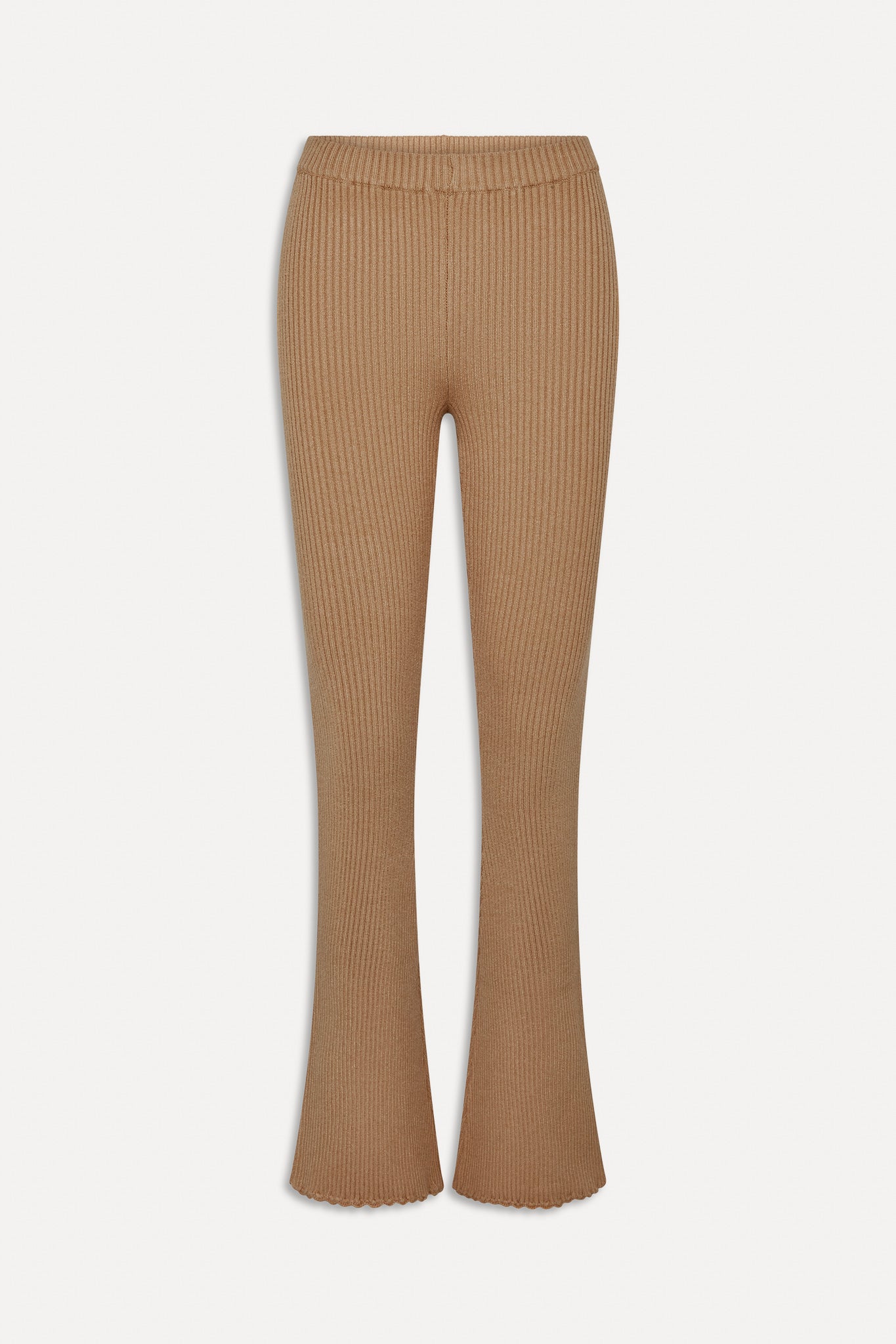 x BELLA HADID Texas Knit Pants  Caramel