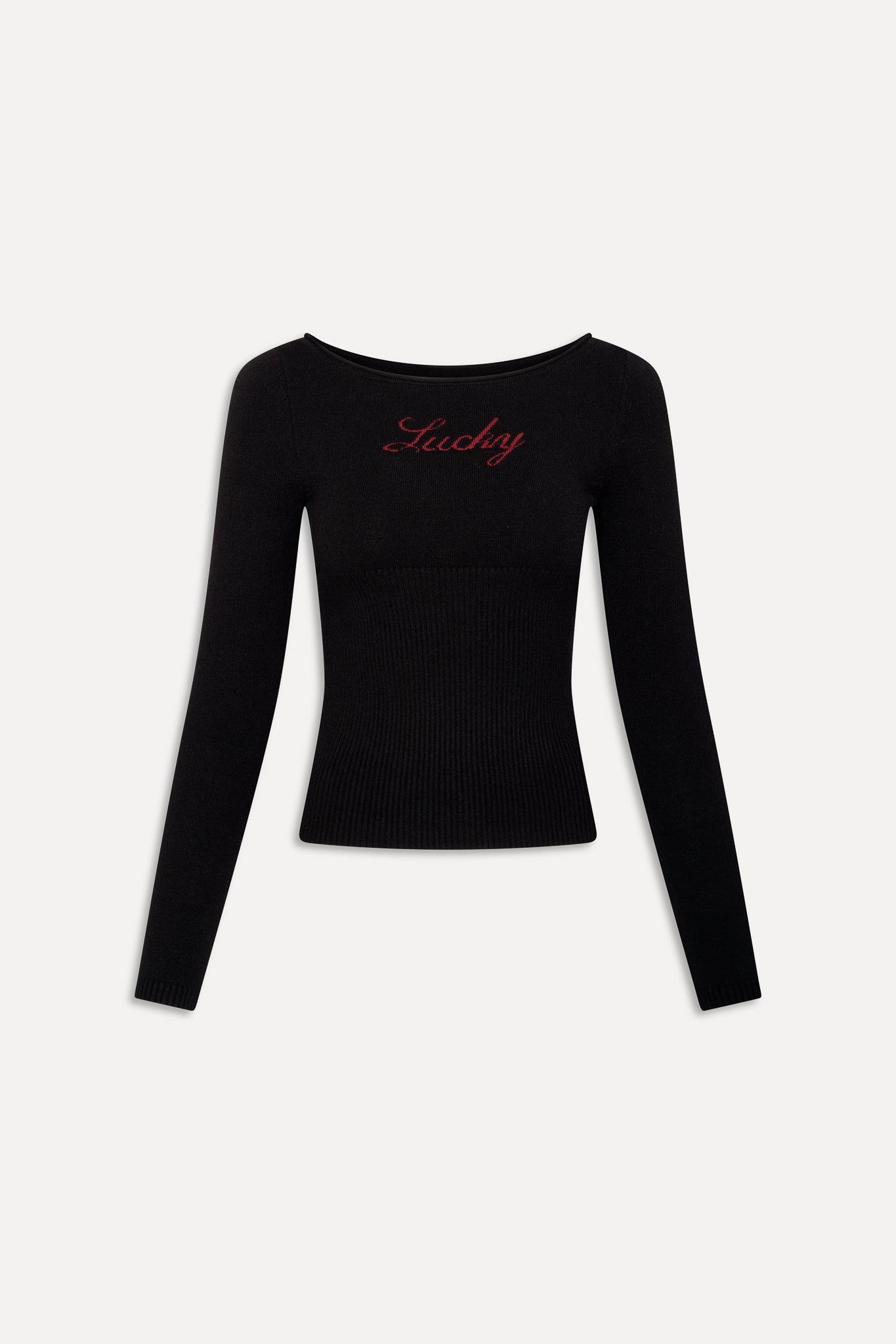 x BELLA HADID Theo Knit Sweater  Lone Star Black